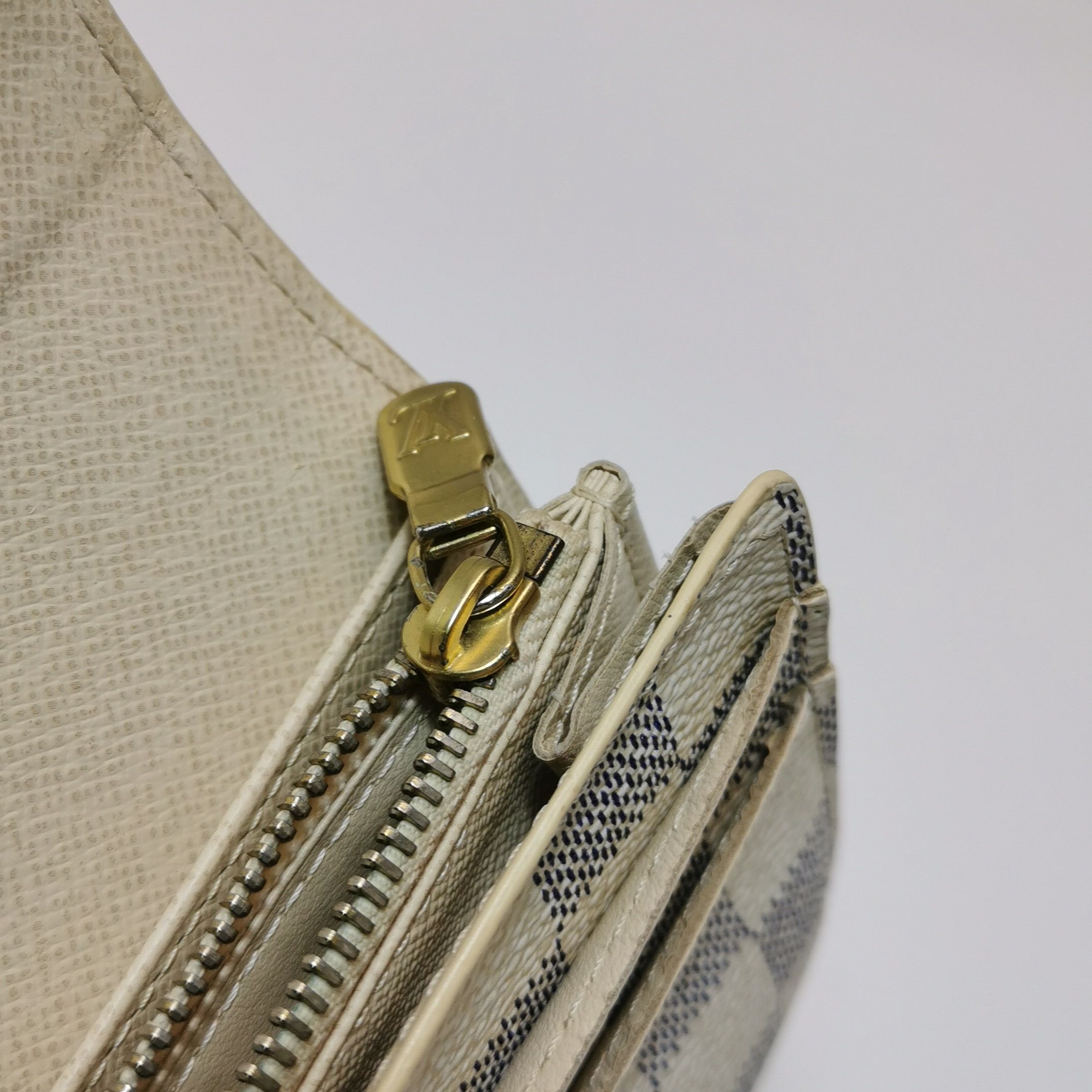 Louis Vuitton Louis Vuitton (LV) Sarah leather checkerboard snap wallet - Size ONE SIZE - 3 Thumbnail
