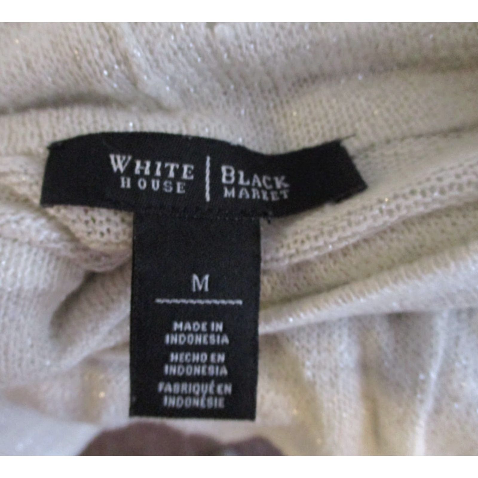 White House Black Market WHITE House BLACK Market Beige Long Sleeve Turtleneck Top Women's Size M Size M / US 6-8 / IT 42-44 - 7 Thumbnail