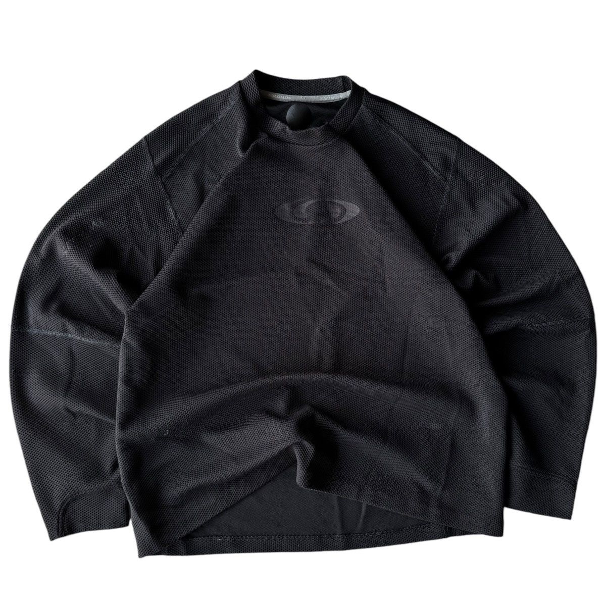 Hi Tec × Oakley × Salomon 2002 Salomon Moto Mesh Black Tech Thermal Vintage Pullover Size US L / EU 52-54 / 3 - 3 Thumbnail