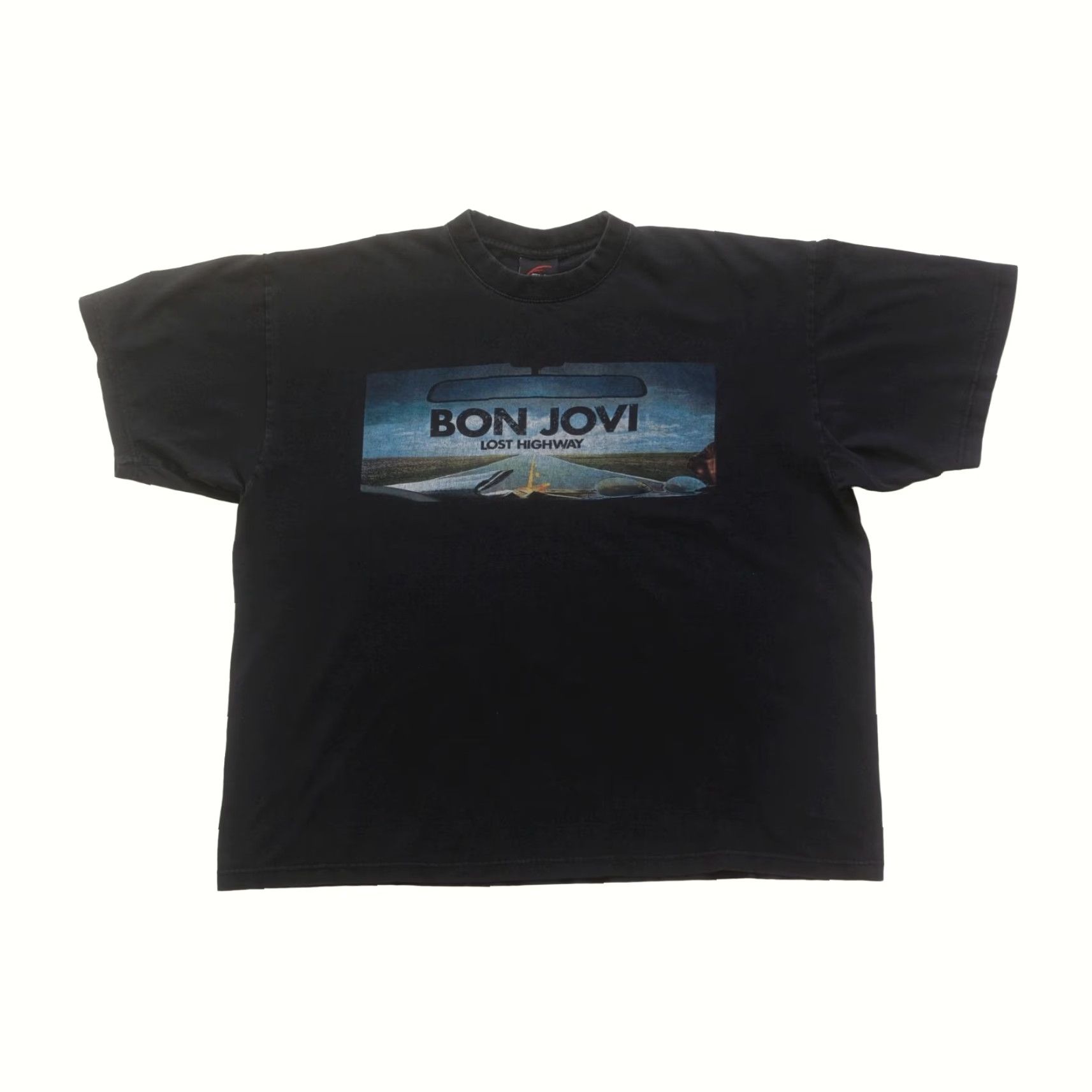Etro VINTAGE BON JOVI ROCK VGT Y2K RETRO LOST HIGHWAY LIVE MUSIC BLACK GRAPHIC T SHIRT XL Size US XL / EU 56 / 4 - 2 Thumbnail