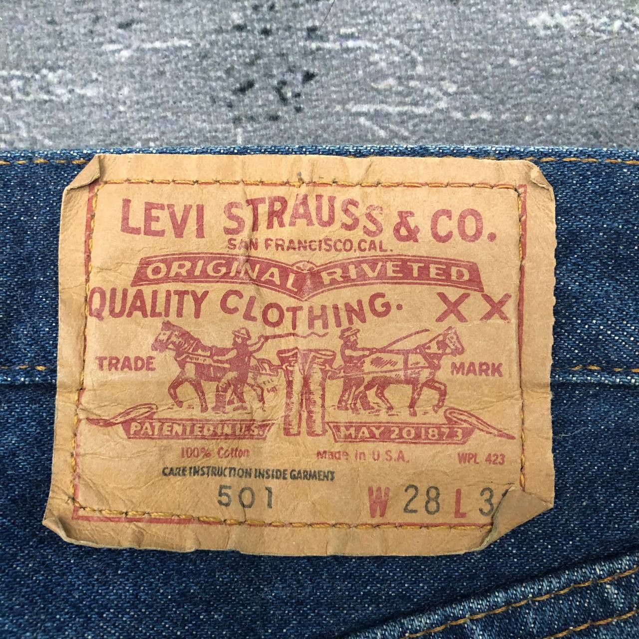 Levi's × Levi's Vintage Clothing P761 VTG 501 SELVEDGE MADE IN USA LEVI'S JEANS Size US 27 - 4 Thumbnail