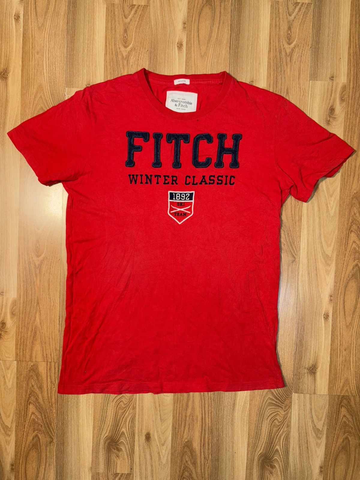 Abercrombie & Fitch Y2K Abercrombie & Fitch winter classic ski team Spellout Tee Size US XXL / EU 58 / 5 - 1 Thumbnail