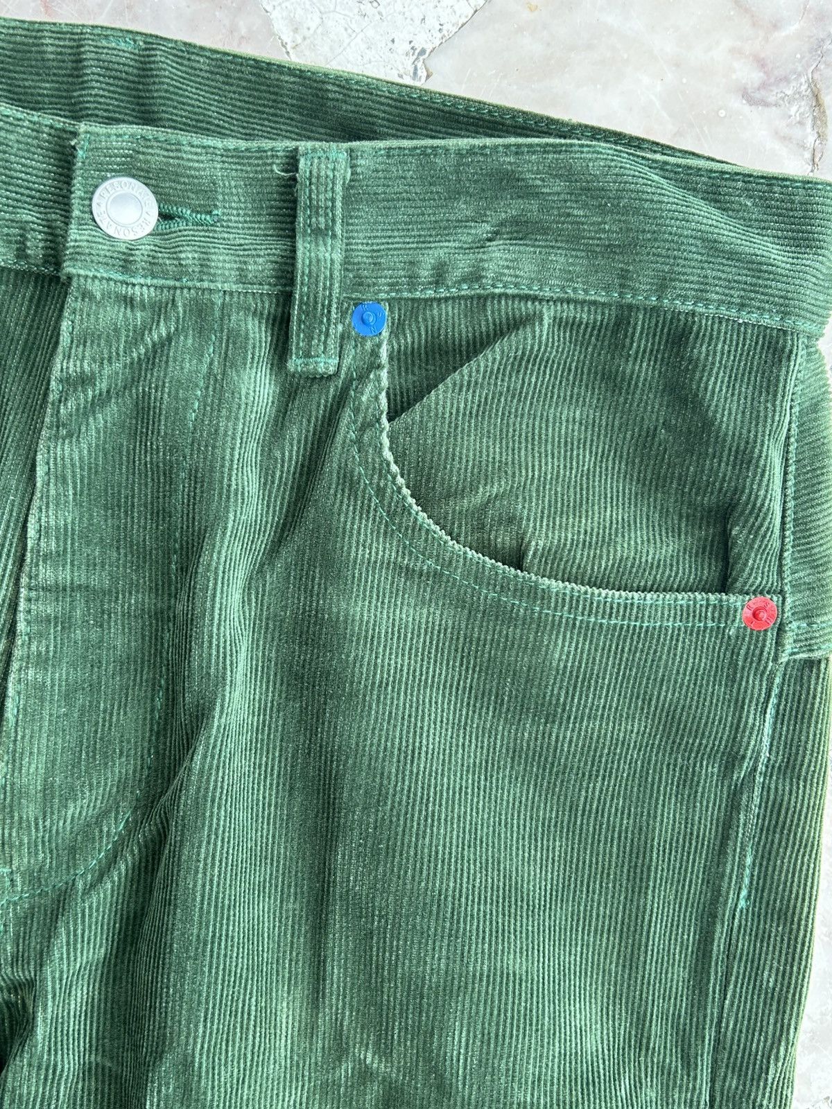Hiroshi Fujiwara Goodenough Resonate Corduroy Green Casual Trousers Size US 32 / EU 48 - 6 Thumbnail