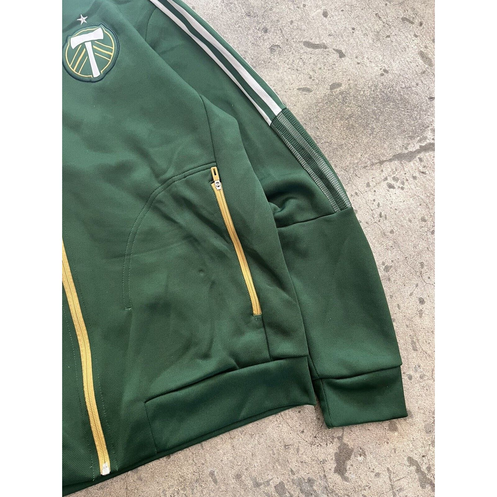 Adidas Mens Adidas MLS Portland Timbers Anthem Jacket Full Zip M Size US M / EU 48-50 / 2 - 6 Thumbnail