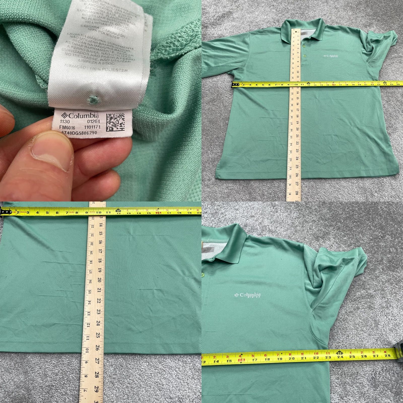 Vintage Columbia Polo Shirt Mens Large Green Short Sleeve Omni-Shade PFG Perfect Cast Sports Outdoor Clothing Shirt Size US L / EU 52-54 / 3 - 8 Thumbnail
