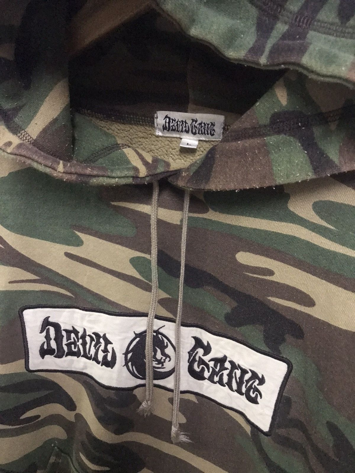 Rap Tees × Vintage Vintage DEVIL GANG - CAMOUFLAGE Hoodies Size US L / EU 52-54 / 3 - 4 Thumbnail