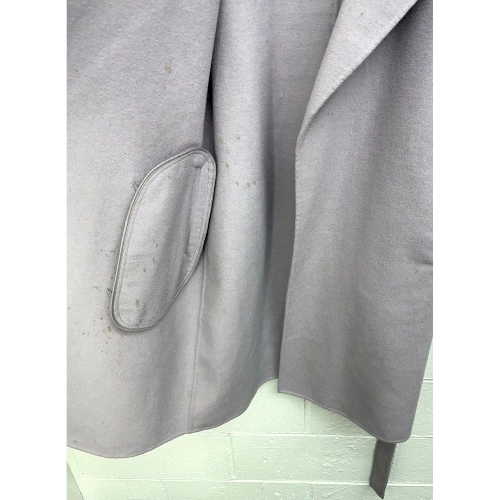 Badgley Mischka Badgley Mischka Coat Purple Wool Blend Long Belted Women’s M Size M / US 6-8 / IT 42-44 - 7 Thumbnail