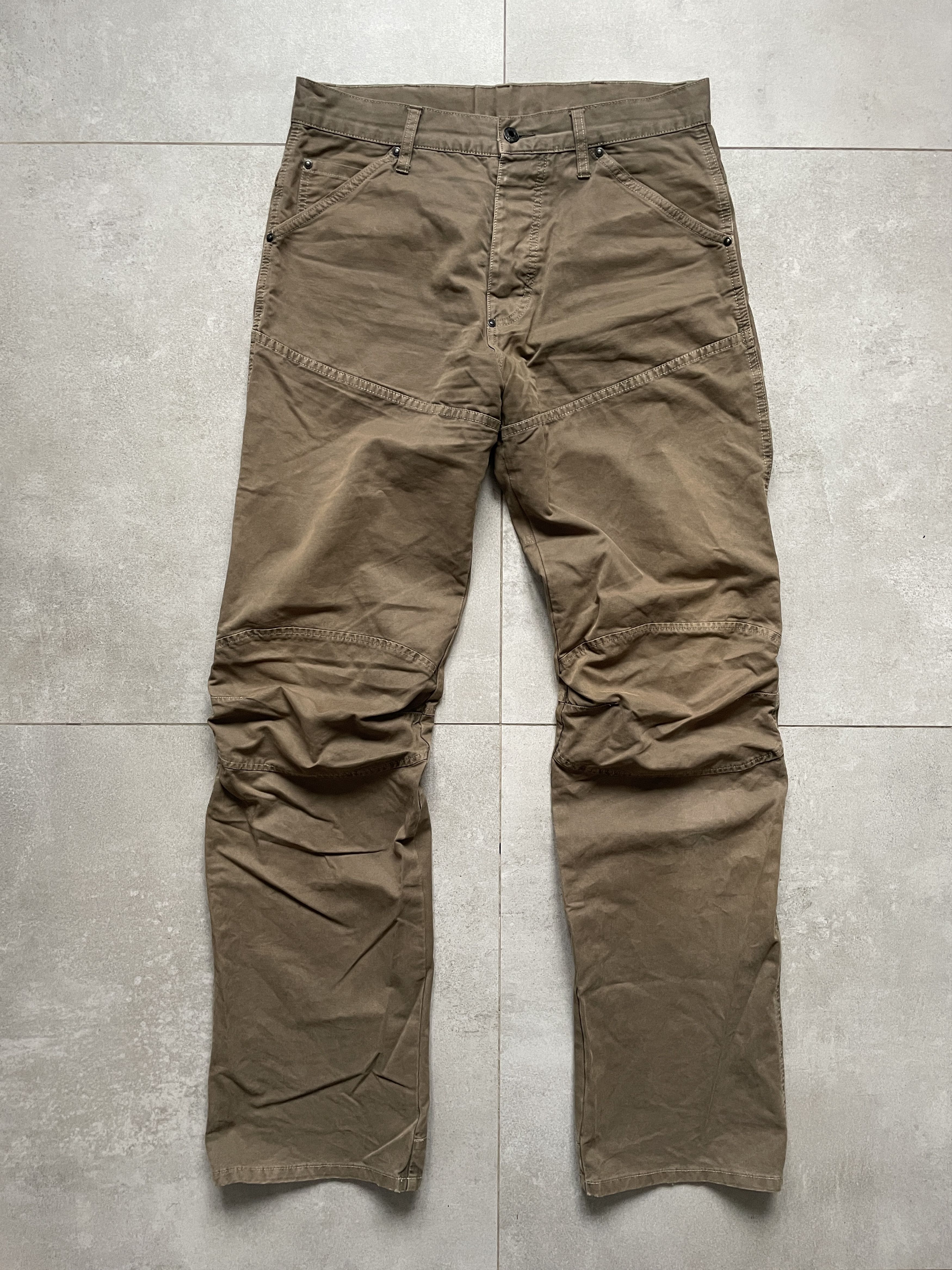 G-Star G-STAR GSTAR RAW DOUBLEKNEE BEIGE BAGGY PANTS Size US 33 - 1 Thumbnail