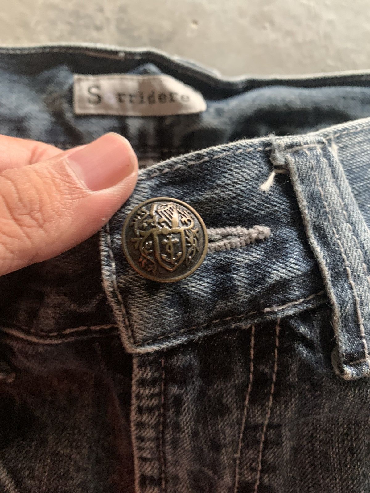 If Six Was Nine flared y2k sorridere sick washed design japanese jeans Size US 30 / EU 46 - 6 Thumbnail