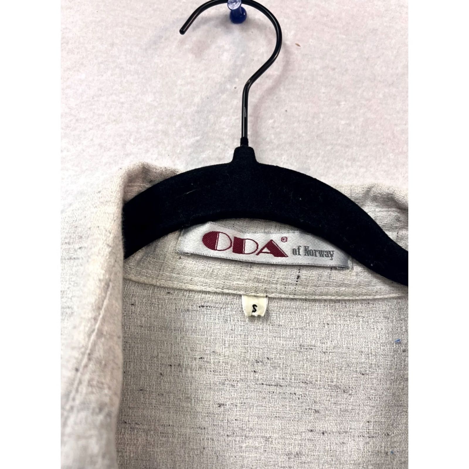 Dale Of Norway Oda Of Norway Blouse Shirt S Gray Women Long Sleeve Button-Up Casual Linen Regular Fit" Size S / US 4 / IT 40 - 3 Thumbnail