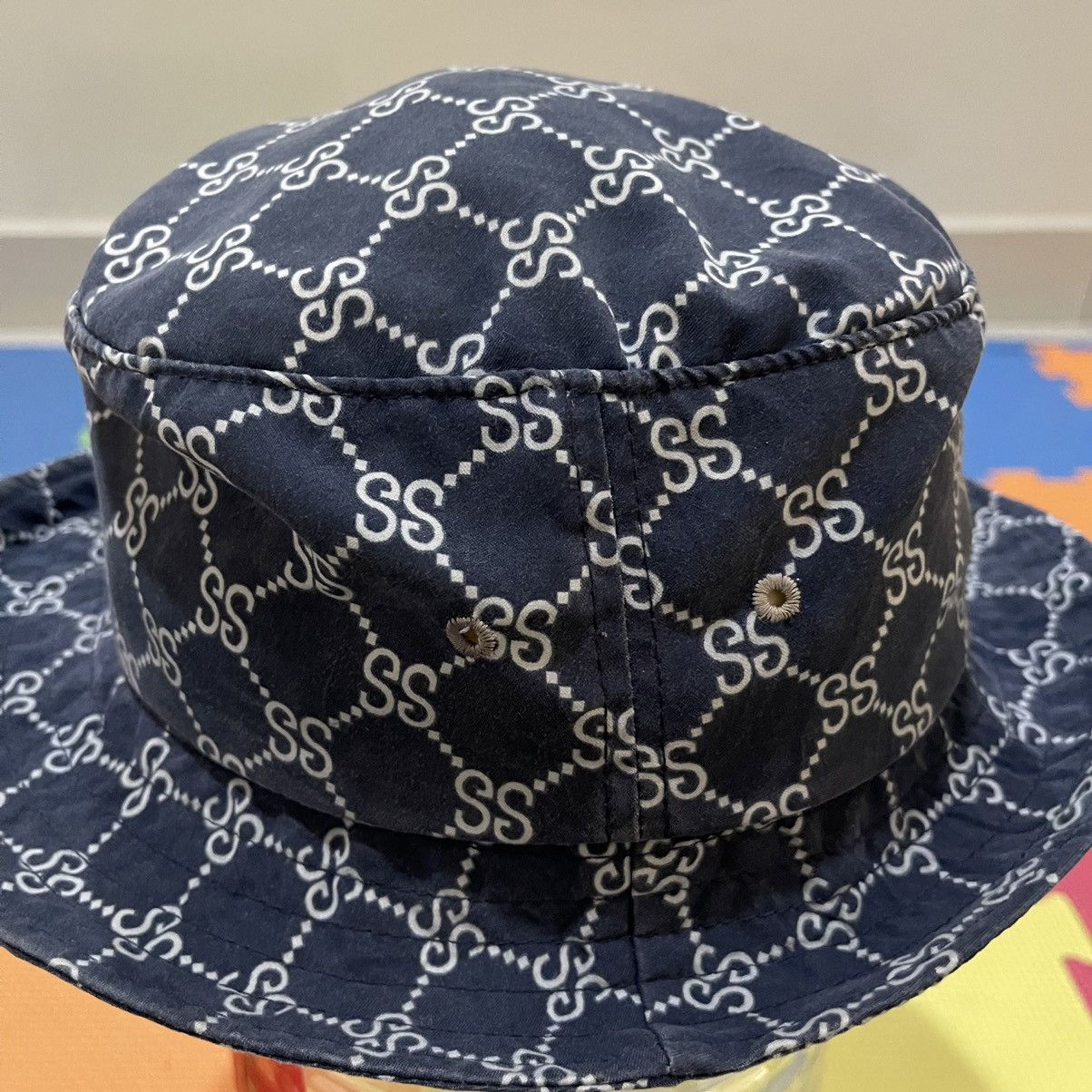 Stussy Vintage STUSSY monogram bucket hat usa Size 38 - 2 Thumbnail