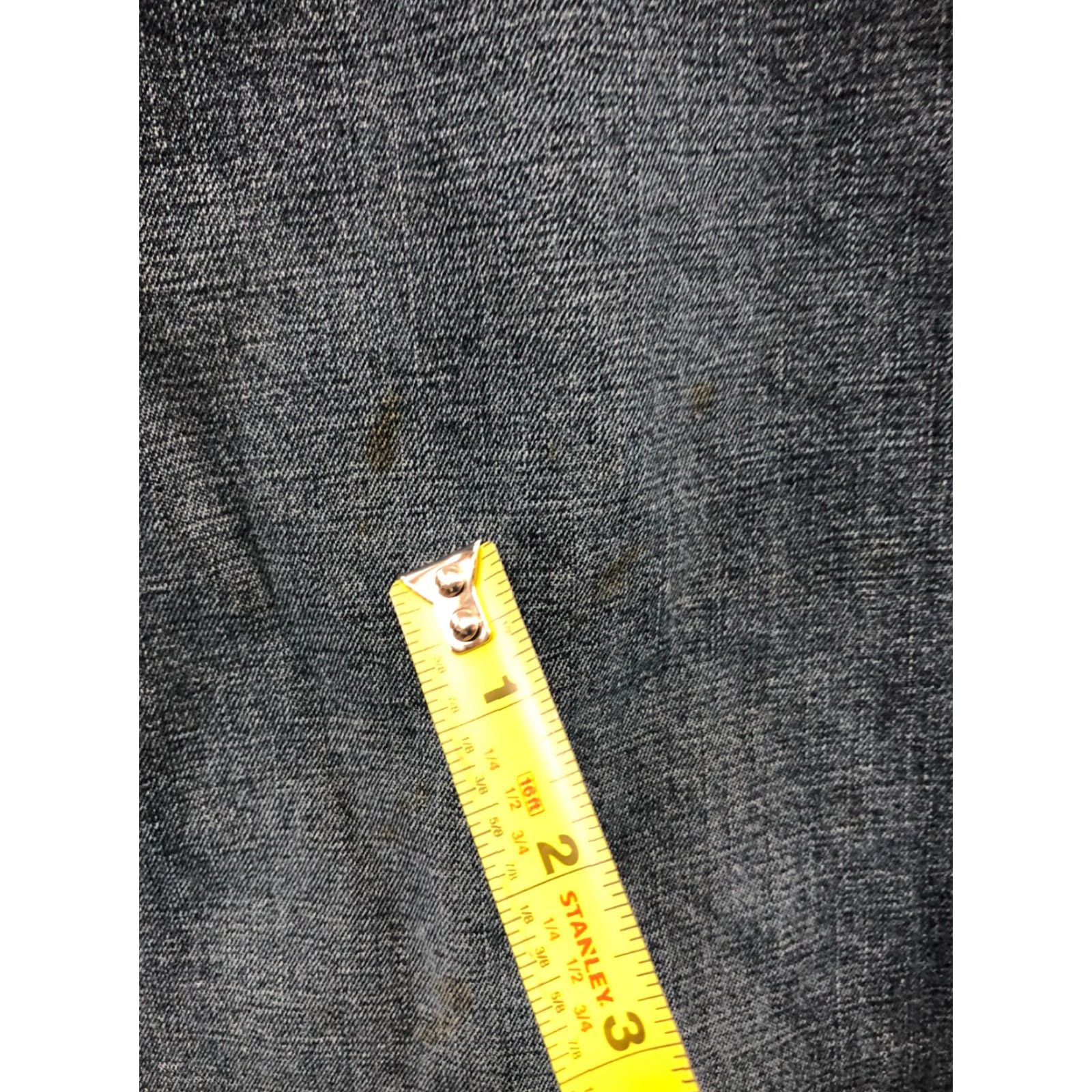 Denime Mudd Denim Skirt Juniors Size 13 Knee Length Dark Wash Blue Denim ZIP Button Slit Casual Women/Mini/SKIRT Size 34" / US 12 / IT 48 - 5 Thumbnail