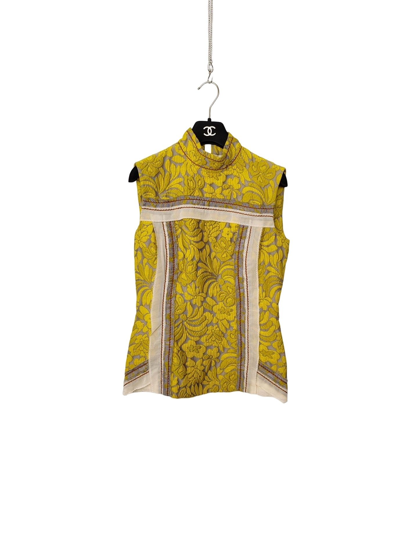 Prada Prada Floral Embroidered Sleeveless Top Size 38 Size XS / US 0-2 / IT 36-38 - 1 Thumbnail