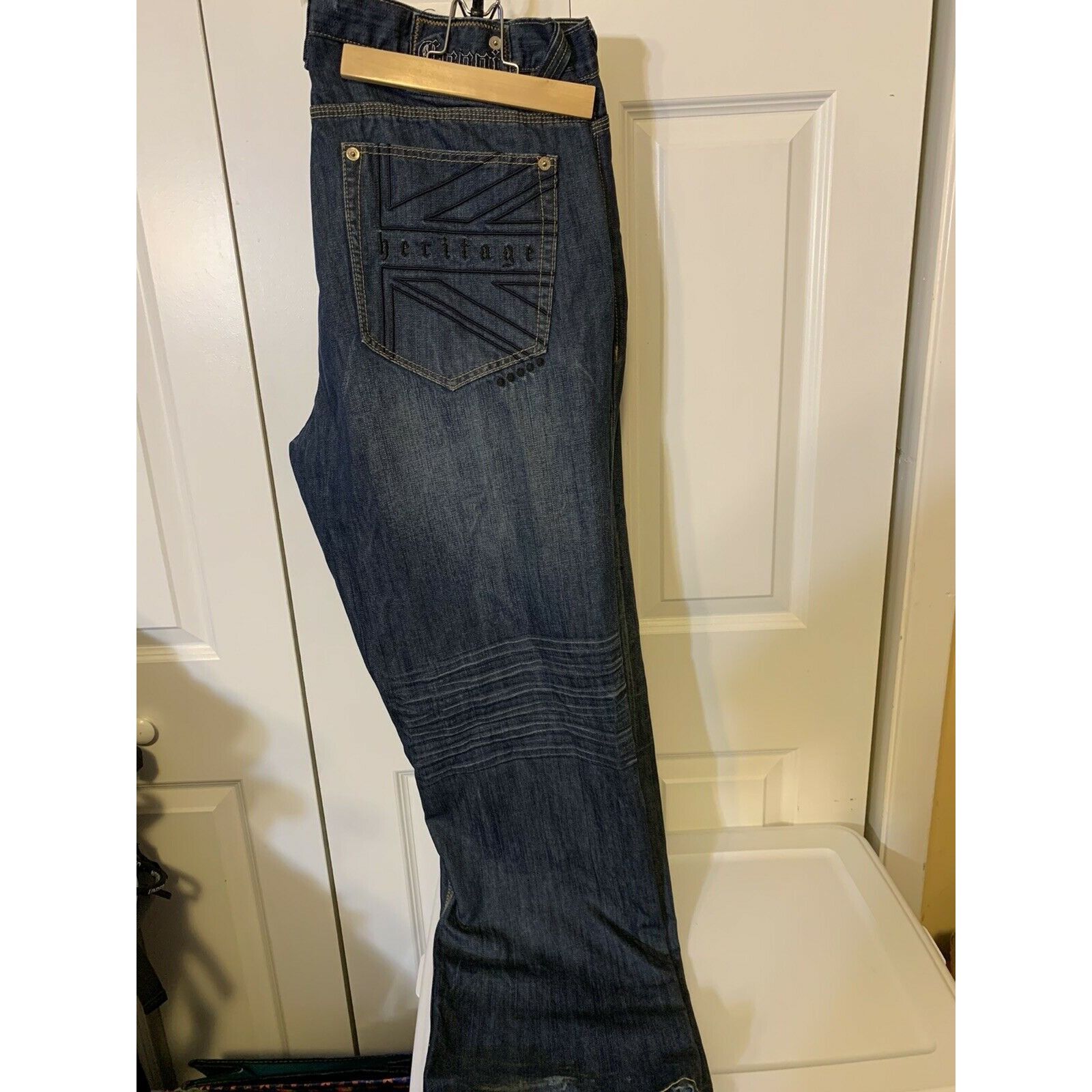 Coogi Coogi Men's Blue Sz 40 x 35 5-Pocket Embroidered Jeans Urban Size US 40 / EU 56 - 8 Thumbnail