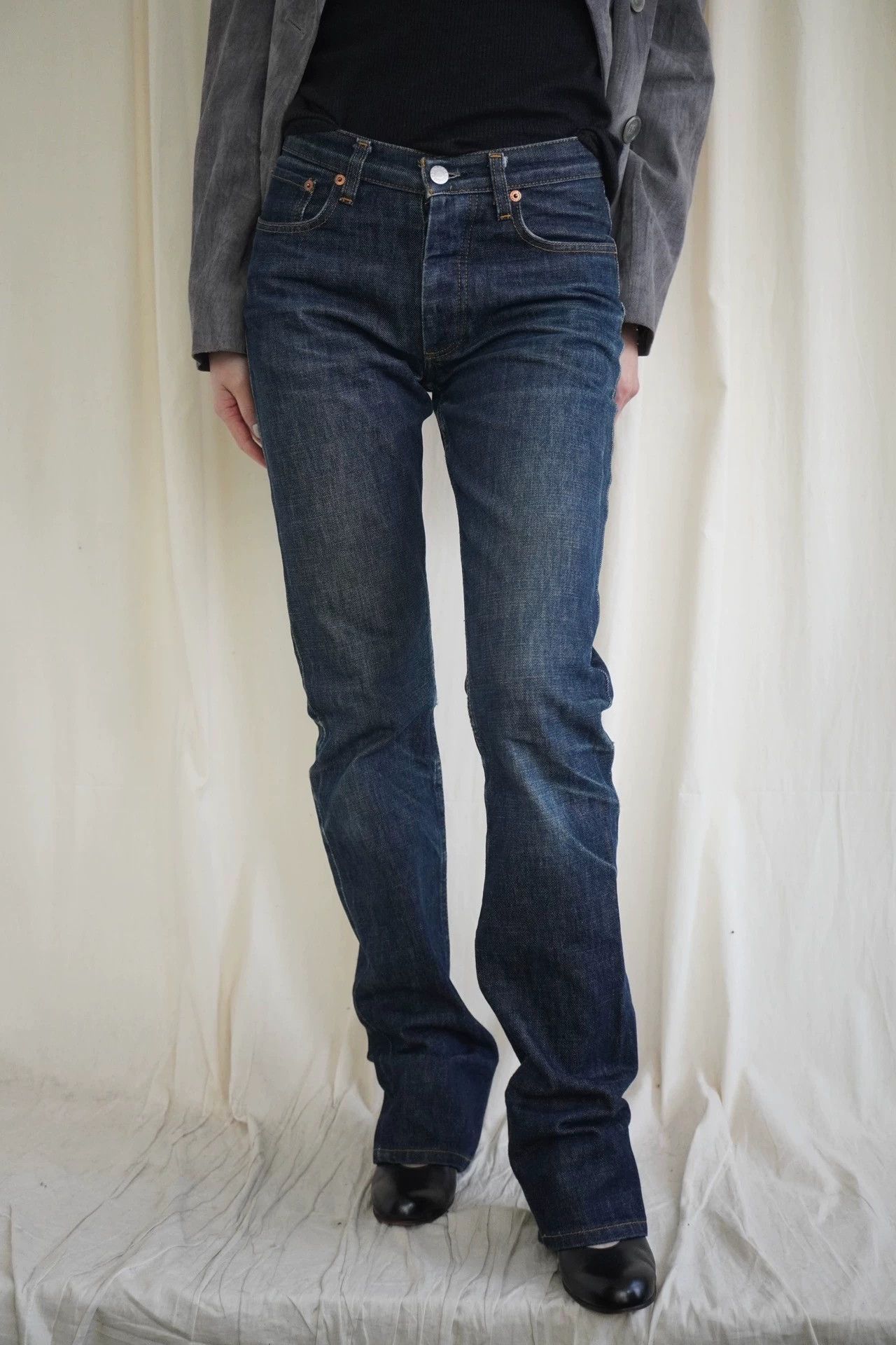 Helmut Lang Helmut Lang 1996 Rare Vintage Washed Long Jeans Size 26 Size 26" / US 2 / IT 38 - 6 Thumbnail