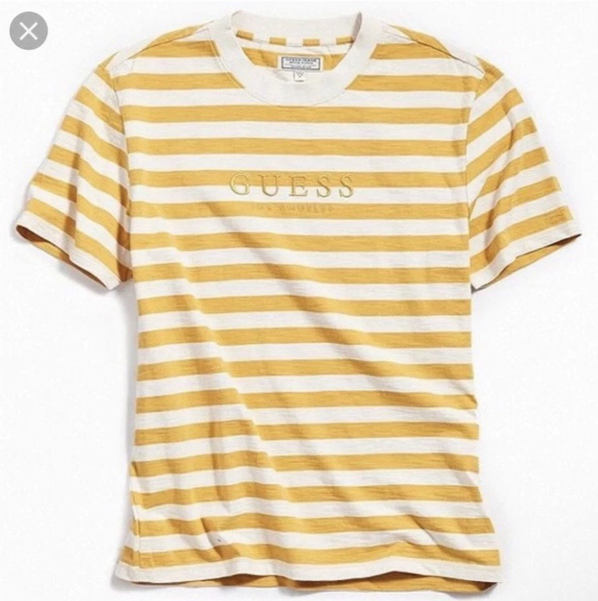 Guess Guess Stripe Tee Yellow White Size US S / EU 44-46 / 1 - 1 Thumbnail