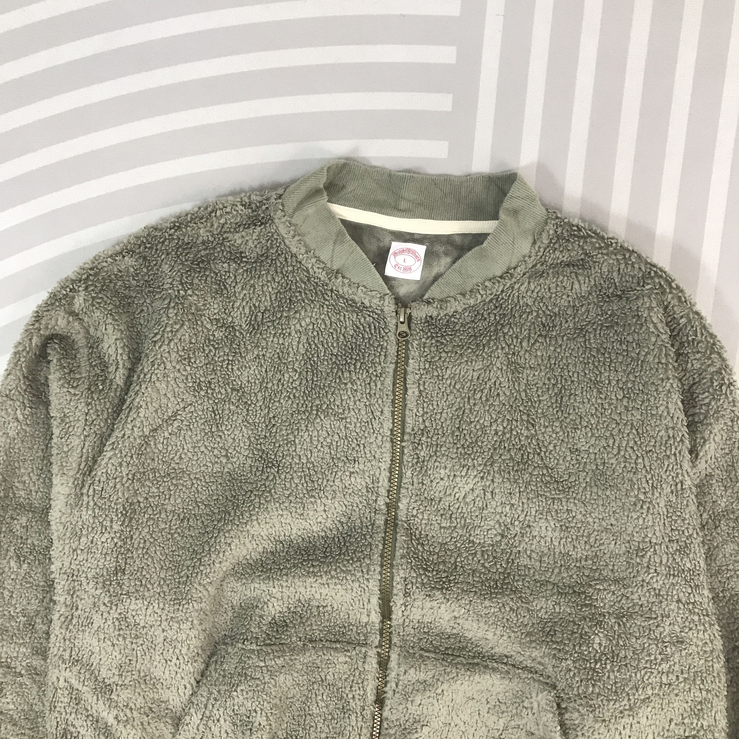 Brooks Brothers Vintage Brooks Brothers sherpa fleece zipper Jacket Size US L / EU 52-54 / 3 - 2 Thumbnail