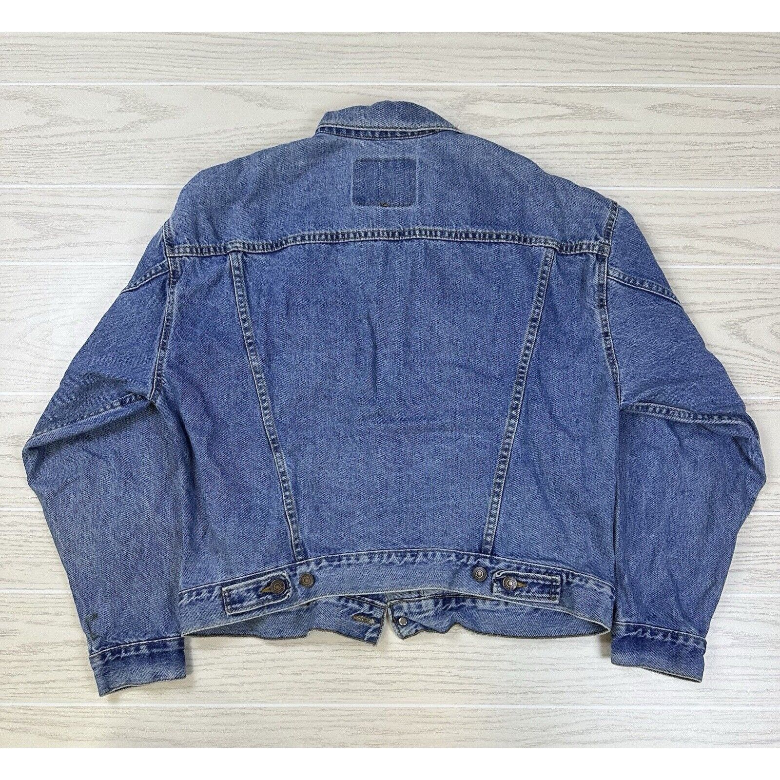 Levi's × Vintage Vintage 57598 White Tab Levi Denim Jacket Size US XL / EU 56 / 4 - 6 Thumbnail