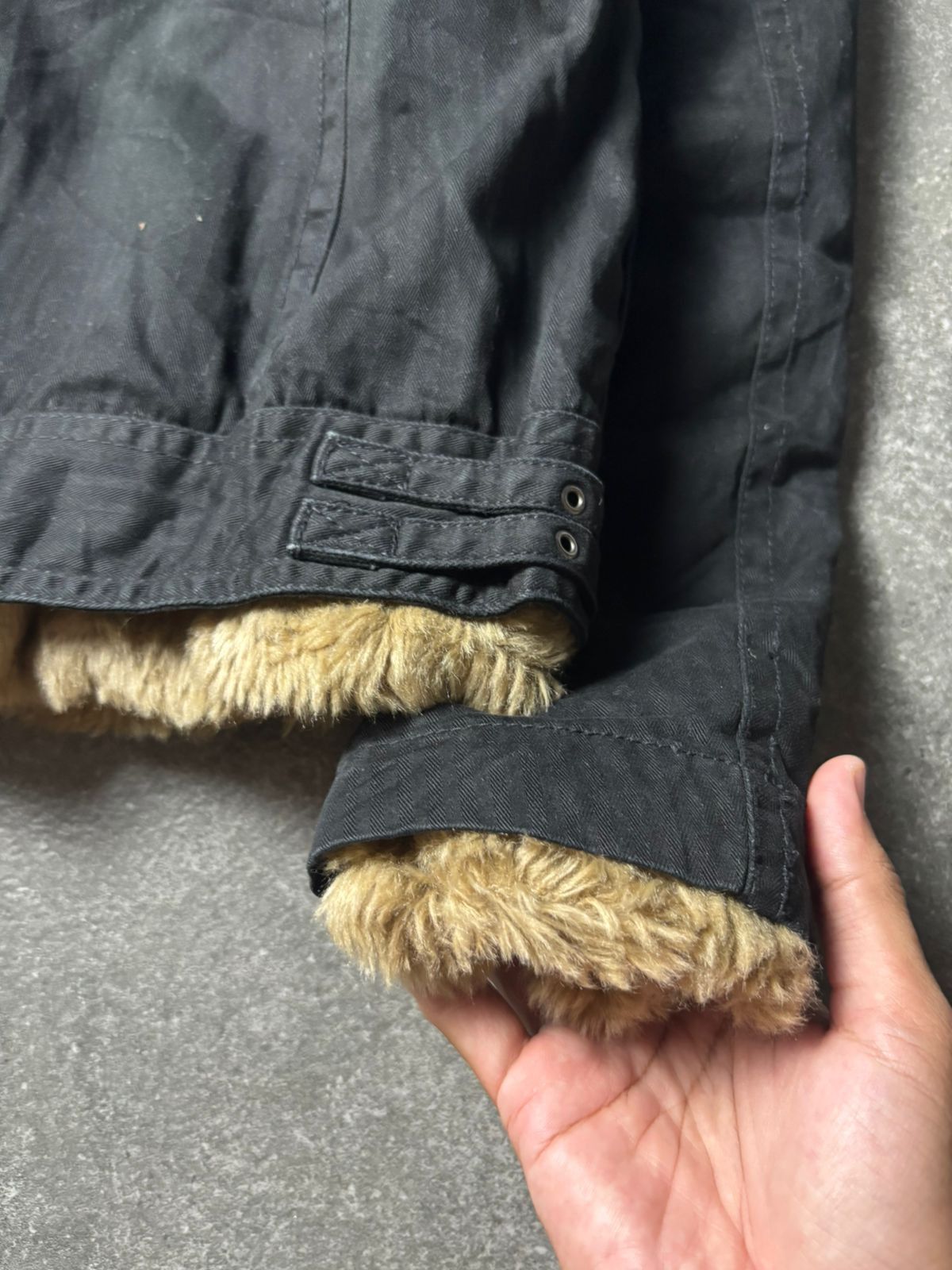 Japanese Brand 2000s Nicole Club For Men Vkei Fur Sherpa Riders Jacket Size US M / EU 48-50 / 2 - 14 Thumbnail