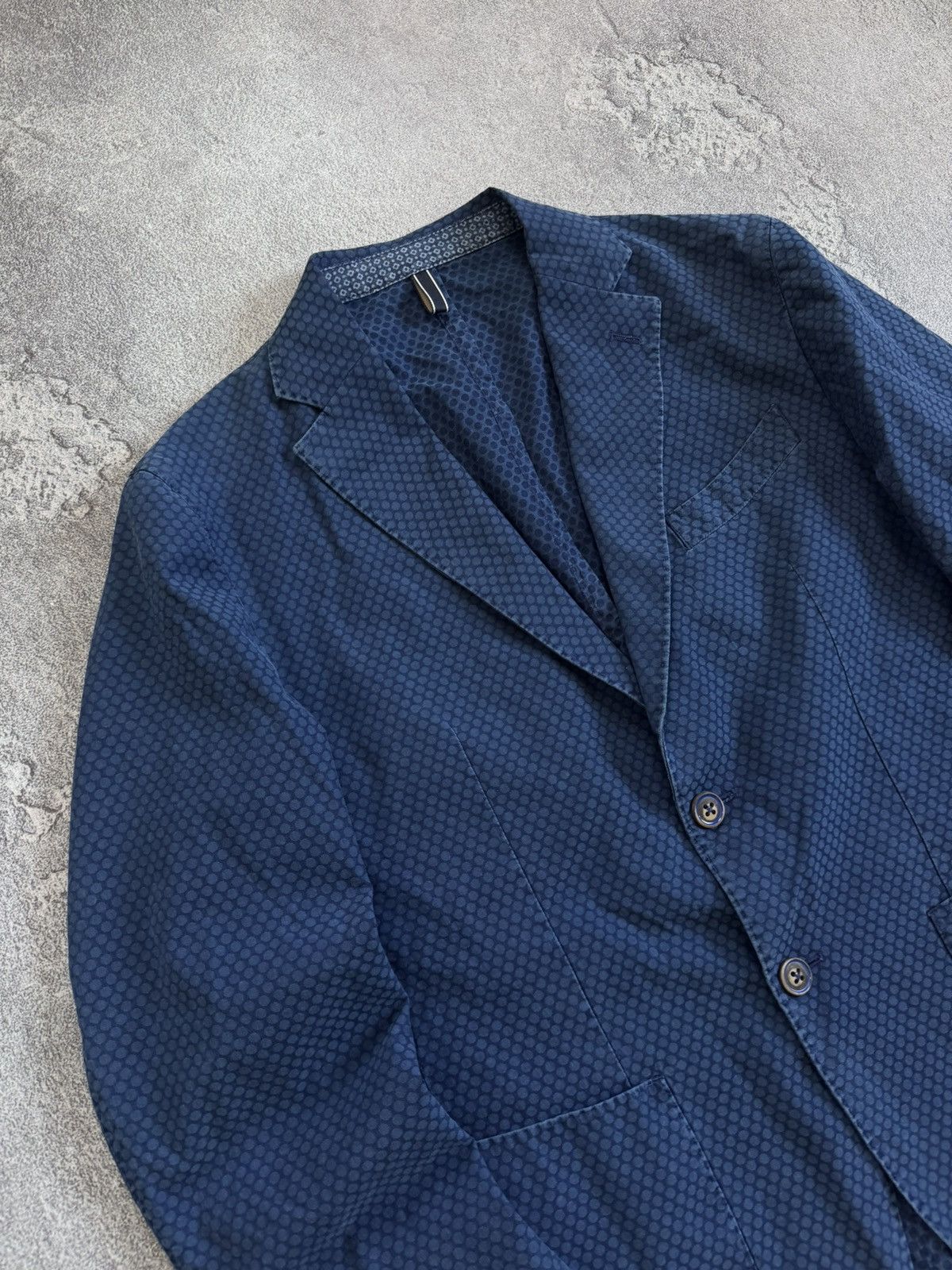 L.B.M. 1911 L.B.M. 1911 tailored cotton dotted blazer casual jacket Size 50R - 3 Thumbnail