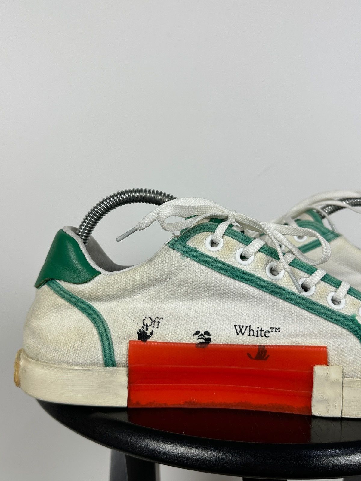 Off-White Off-White Vulcanized Virgil Abloh Low Top Sneakers Size US 9 / EU 42 - 16 Thumbnail