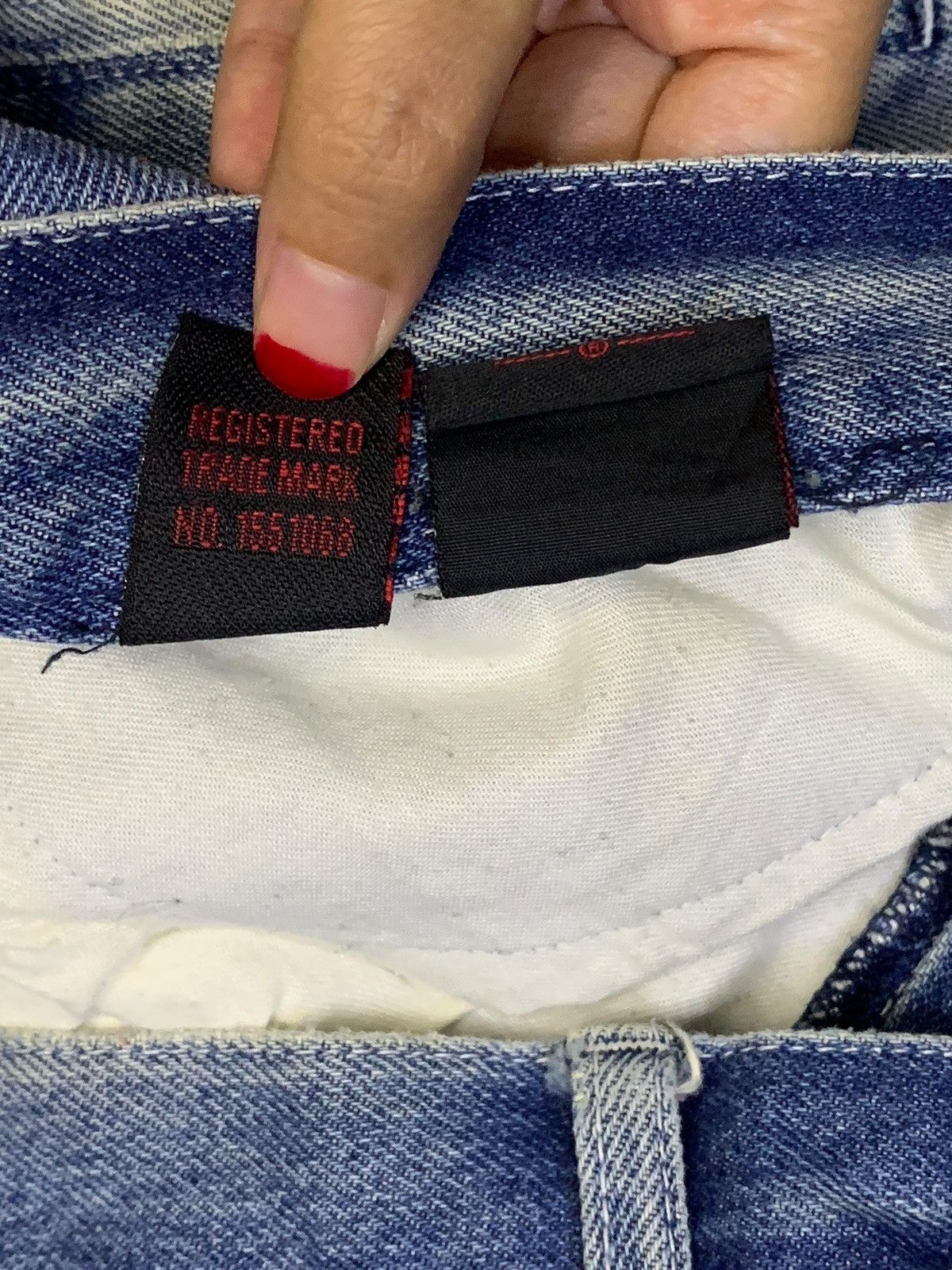 Japanese Brand Vintage Japanese Brand Mud Wash Patched Ripped Baggy Jeans Size US 34 / EU 50 - 11 Thumbnail