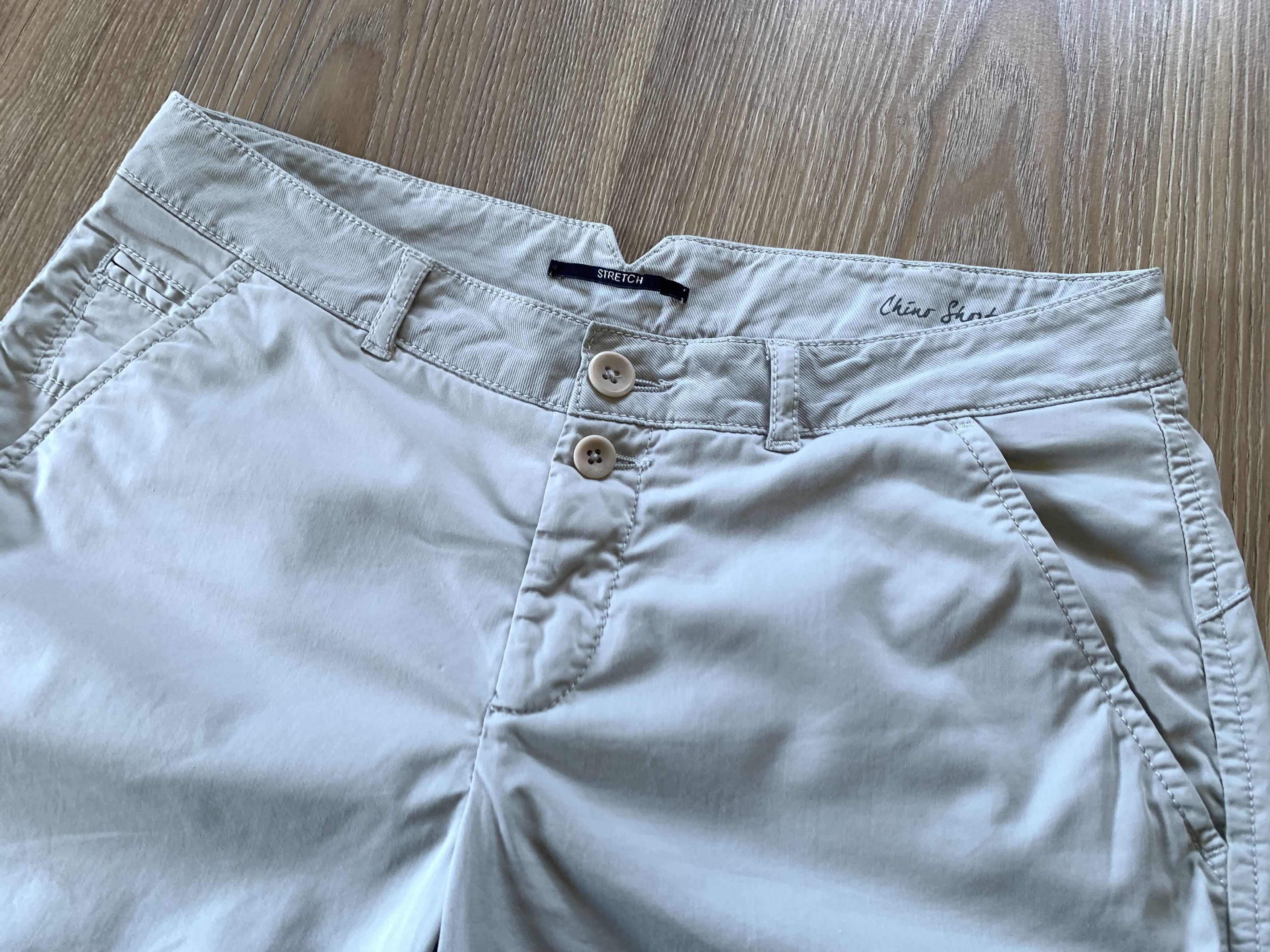 Woolrich Woolen Mills Women’s Woolrich Beige Cotton Stretch Chino Shorts Size 26" / US 2 / IT 38 - 4 Thumbnail