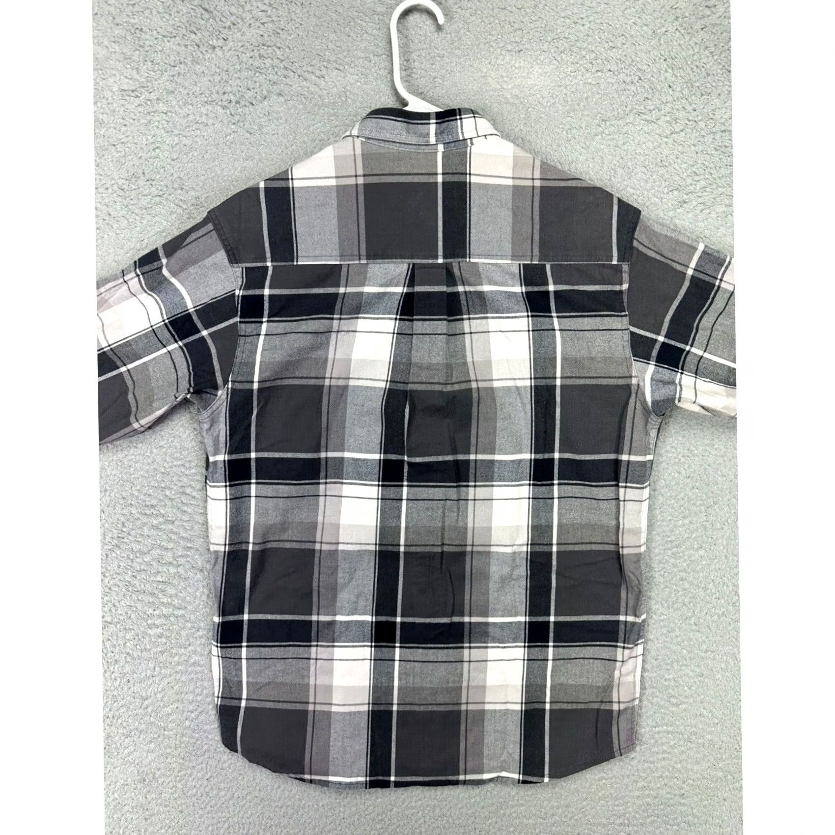 Vintage Cabelas Shirt Adult Medium Black White Plaid Flannel Button-Up Long Sleeve Mens Size US M / EU 48-50 / 2 - 2 Thumbnail