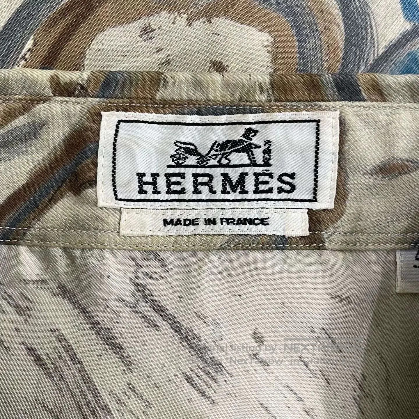 Hermes hermes printed long sleeve shirt for men. Size US XXL / EU 58 / 5 - 3 Thumbnail