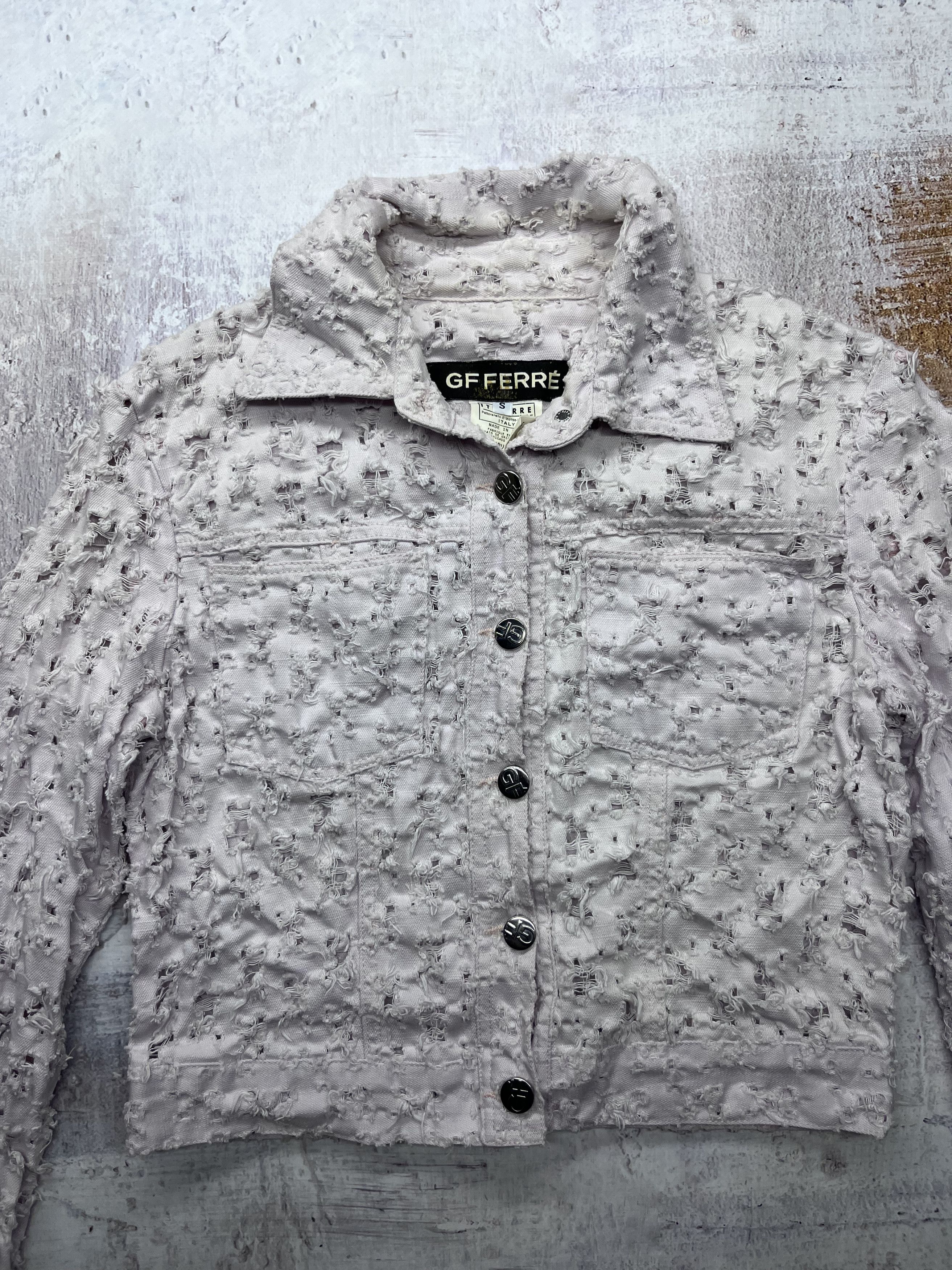 GF Ferre Gianfranco Ferre Vintage Mesh Jacket Women’s Size S Size S / US 4 / IT 40 - 4 Thumbnail