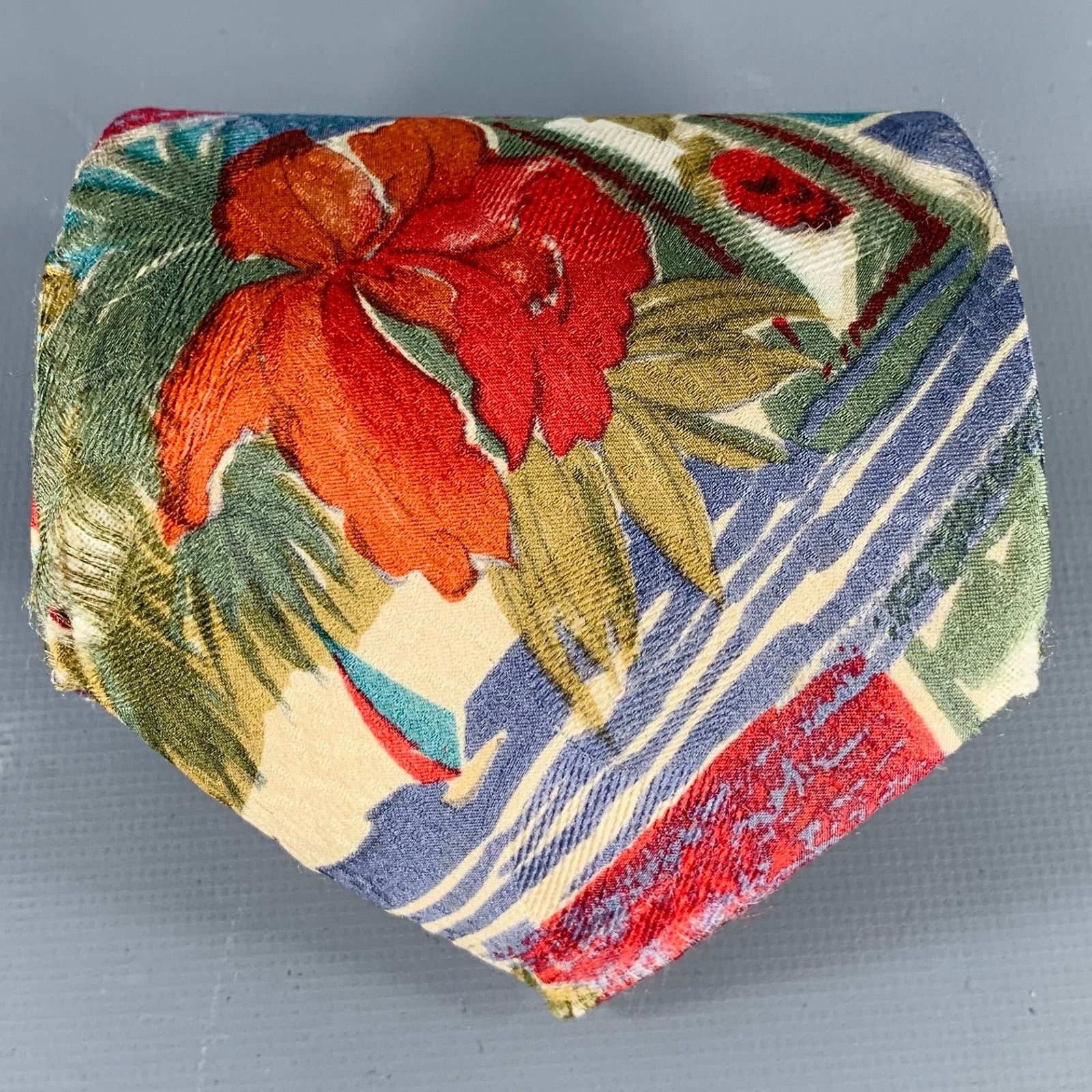 Ermenegildo Zegna ERMENEGILDO ZEGNA Multi Color Floral Silk Tie Size ONE SIZE - 1 Thumbnail