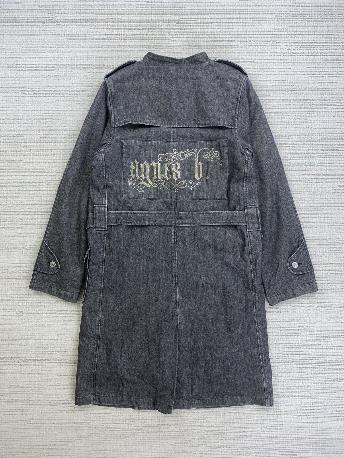Vintage × agnes b. Vintage Agnes B Casual Woman Long Trench Coat Denim Jacket Size M / US 6-8 / IT 42-44 - 1 Thumbnail