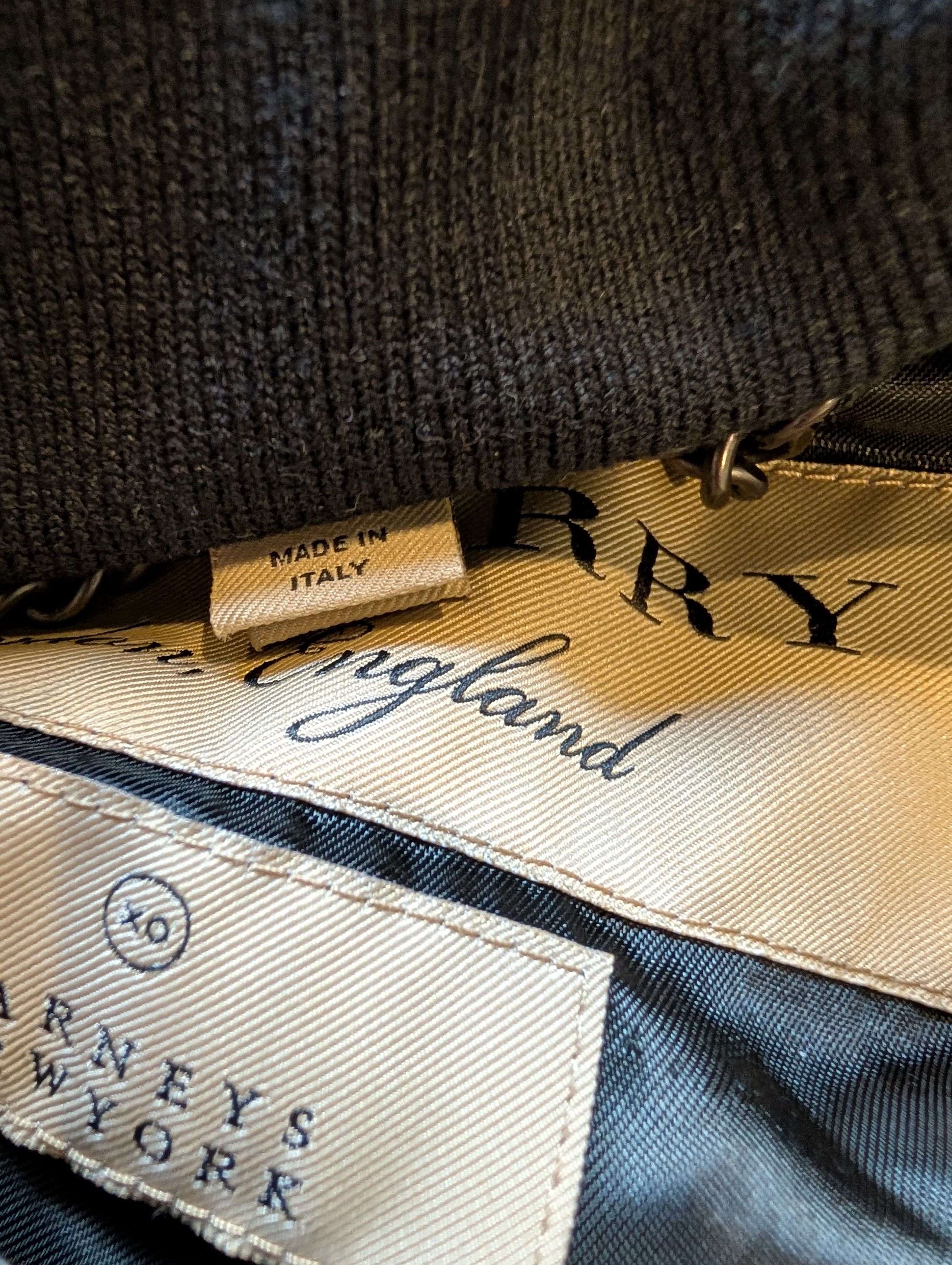 Barneys New York Burberry x Barneys Black Leather Bomber Jacket Size US M / EU 48-50 / 2 - 7 Thumbnail