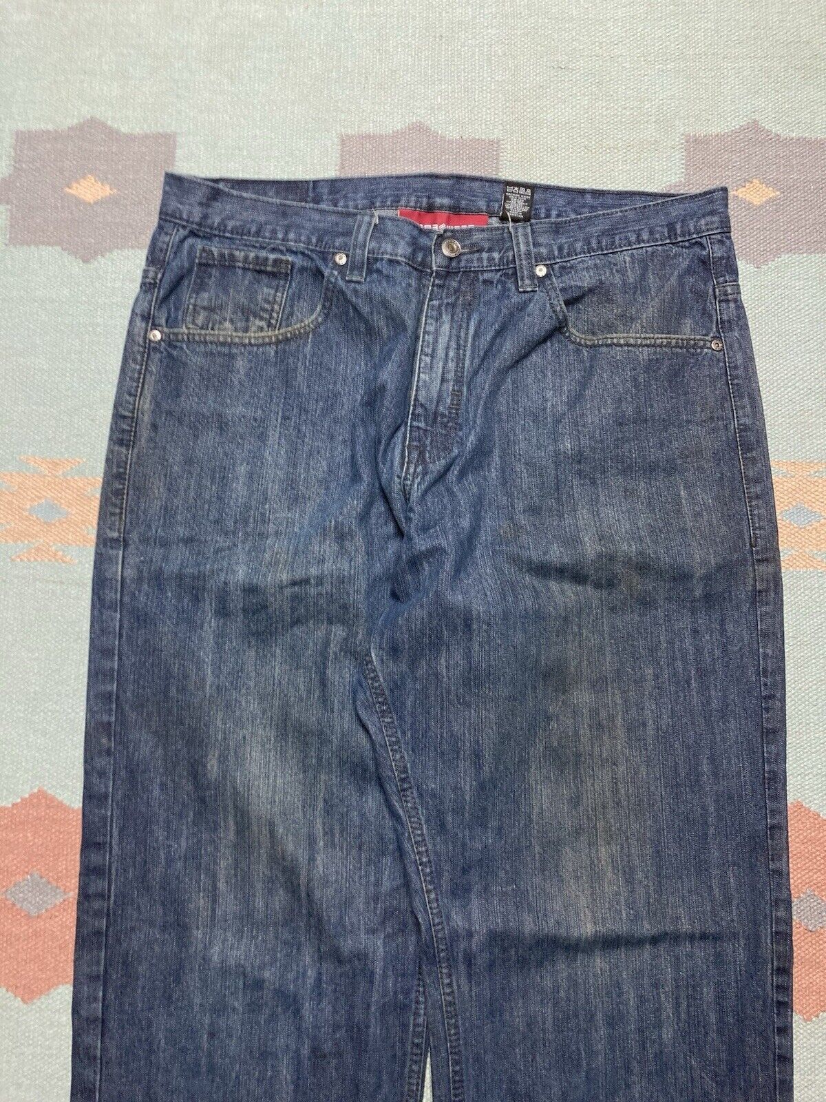 Rocawear × Vintage VTG y2k baggy jeans rocawear embroidered wide skater 38x32 Size US 38 / EU 54 - 6 Thumbnail