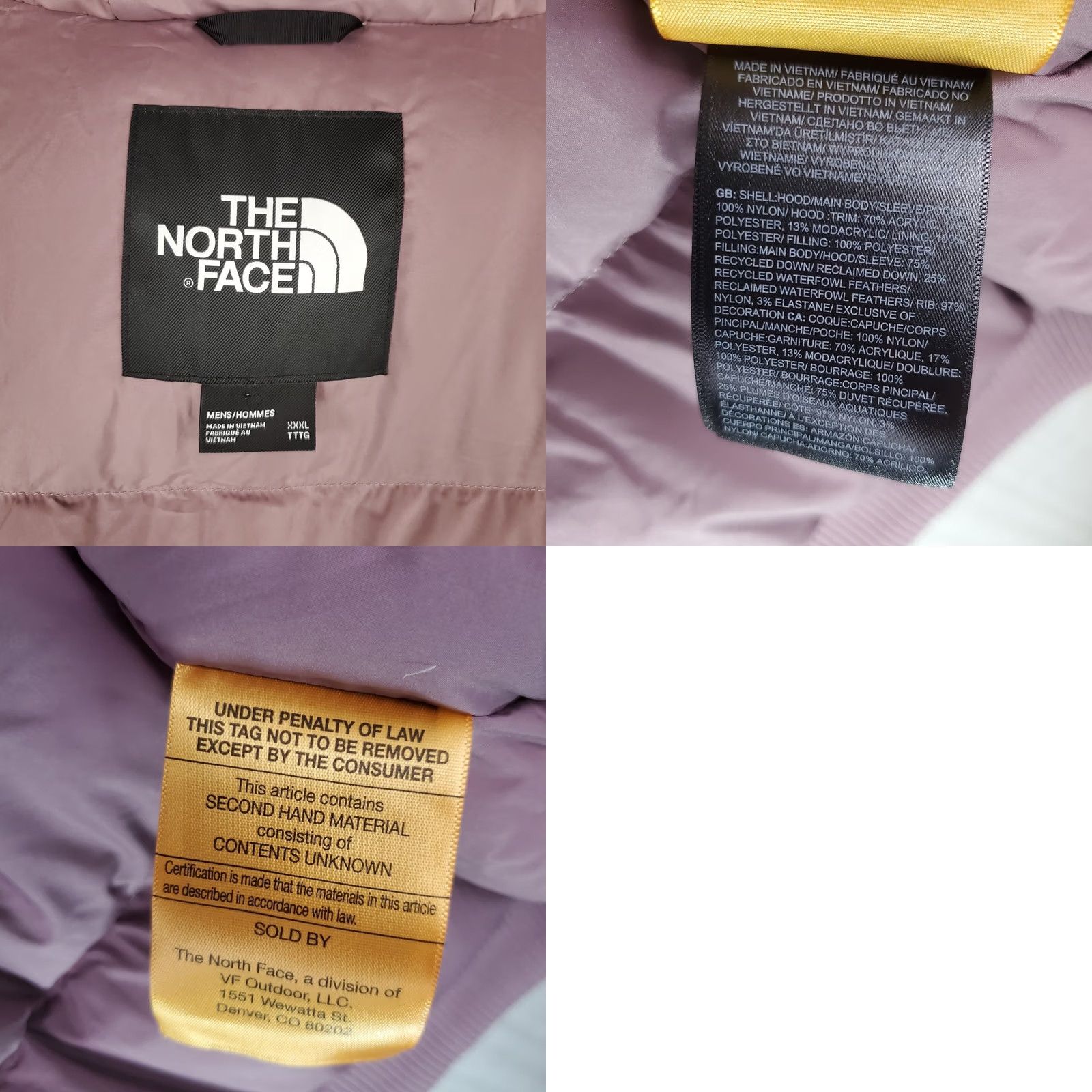 The North Face The North Face McMurdo 600 Down Jacket 3XL Mens Pink Waterproof Windproof DryVent Bomber Coat Parka Winter Ski Hoodie Size US XXL / EU 58 / 5 - 11 Thumbnail
