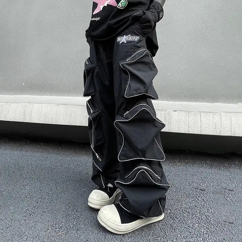 Japanese Brand × Vintage Reflective pants with stars and pockets hip-hop Harajuku Size US 32 / EU 48 - 2 Thumbnail