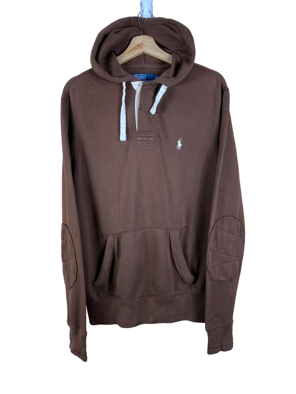 Polo Ralph Lauren VINTAGE POLO RALPH LAUREN SMALL PONY BROWN OVERSIZED HOODIE Size US M / EU 48-50 / 2 - 1 Thumbnail