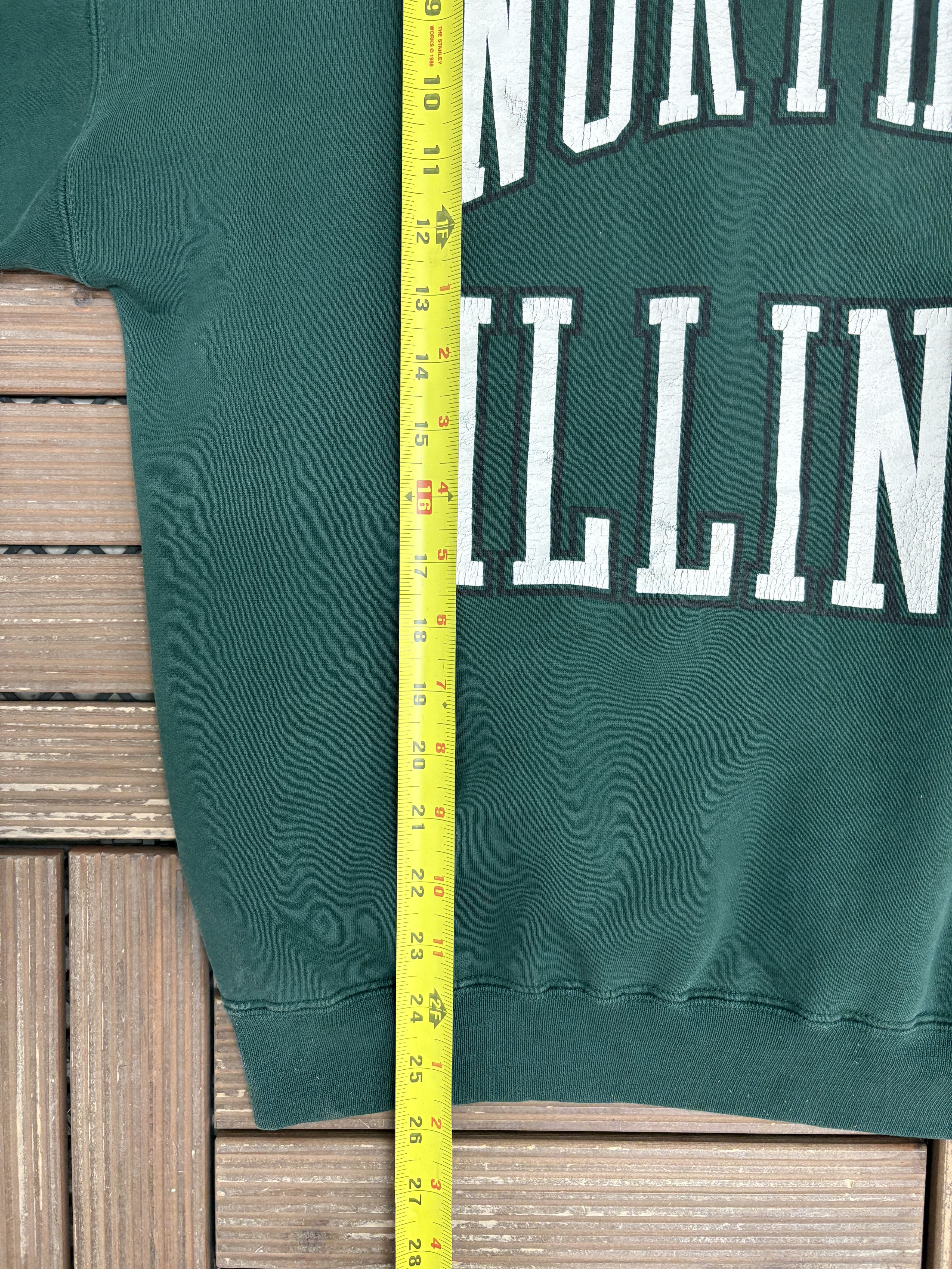Vintage Northern Illinois Huskies Vintage Green Crewneck Sweater Size US M / EU 48-50 / 2 - 8 Thumbnail