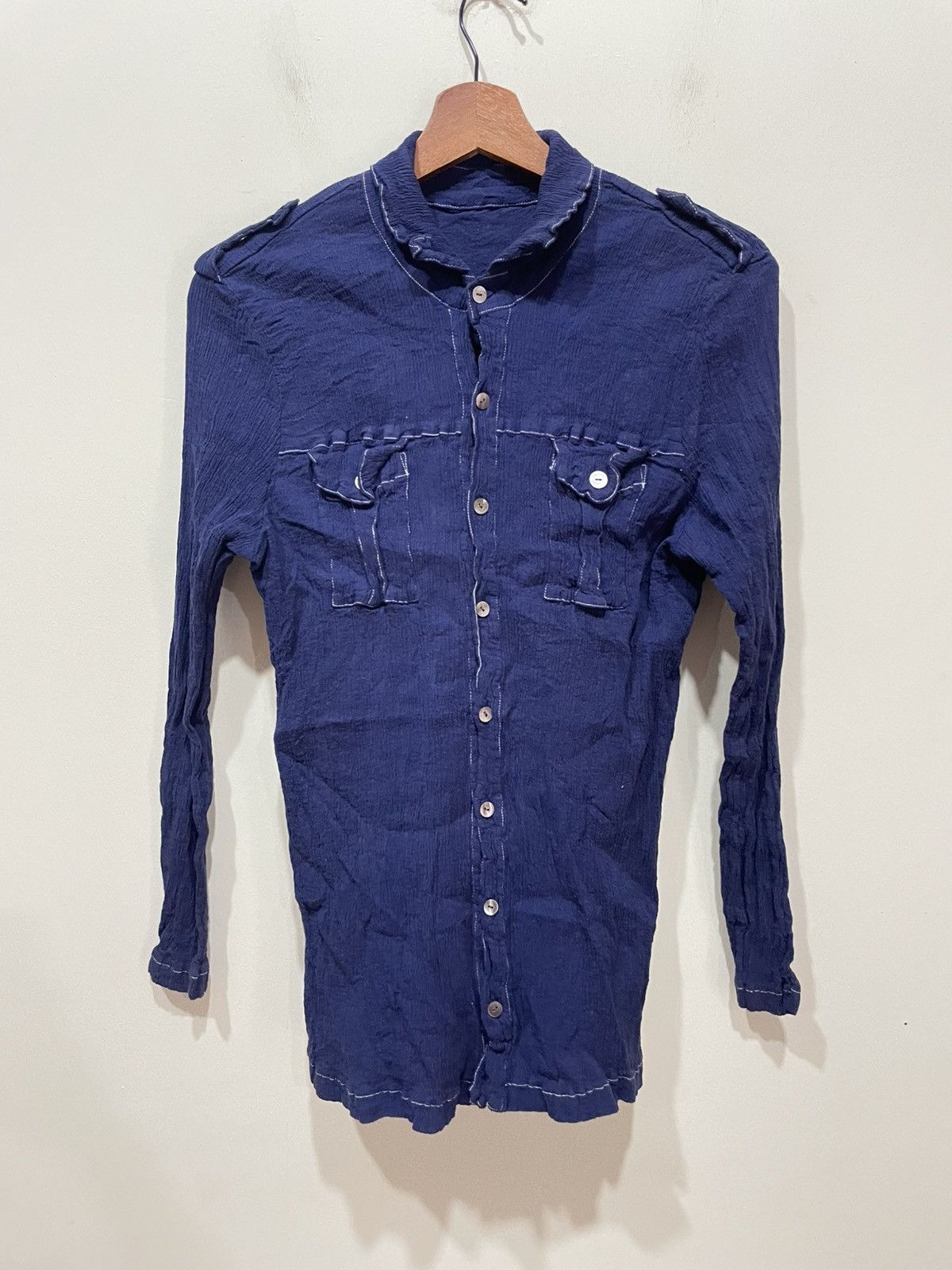Tsumori Chisato Tsumori Chisato Crepe Fabric Shirt Size XS / US 0-2 / IT 36-38 - 1 Thumbnail