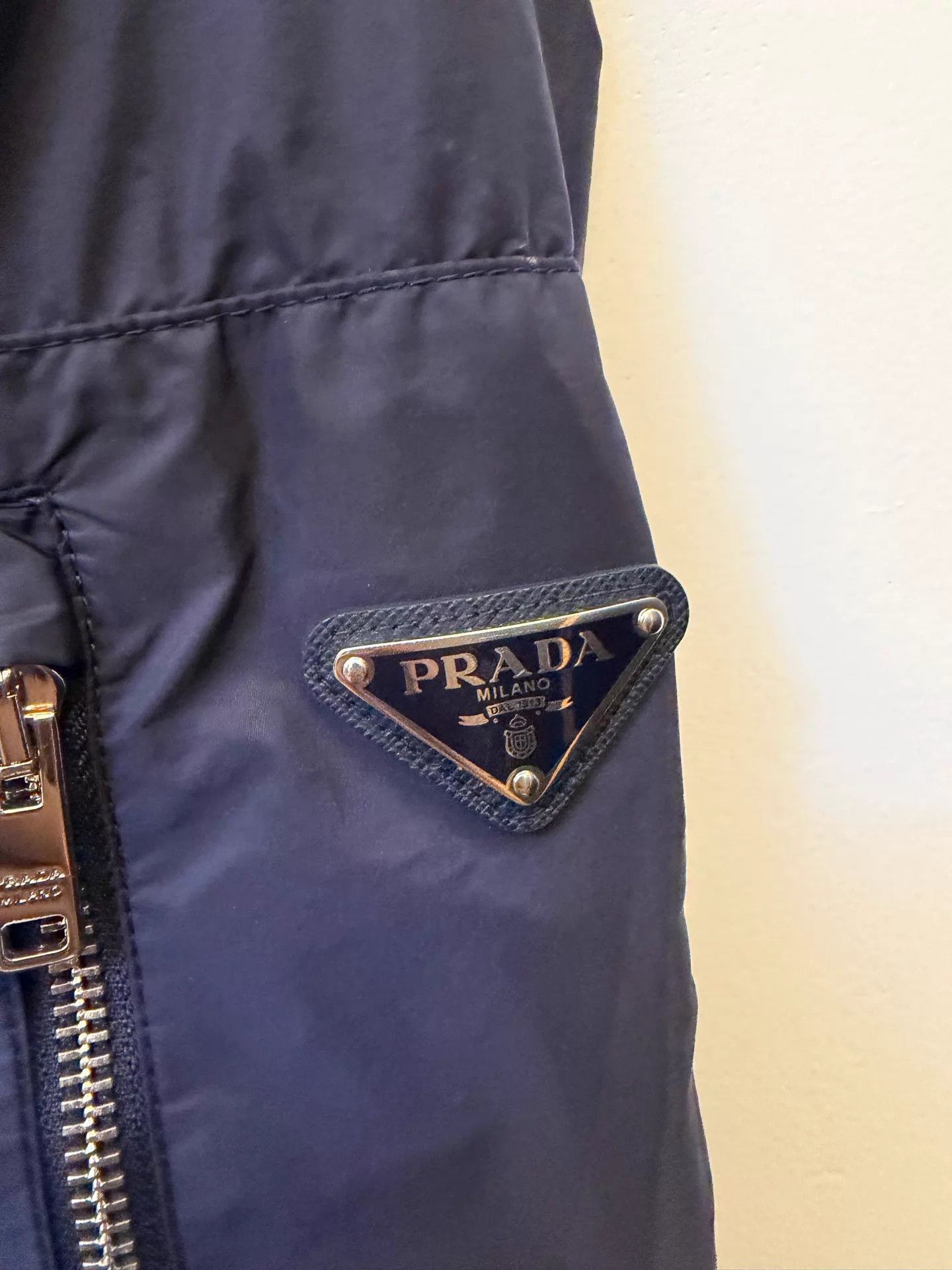Prada Prada Triangle Logo Two-Sided Jacket Size 46 Size US S / EU 44-46 / 1 - 3 Thumbnail