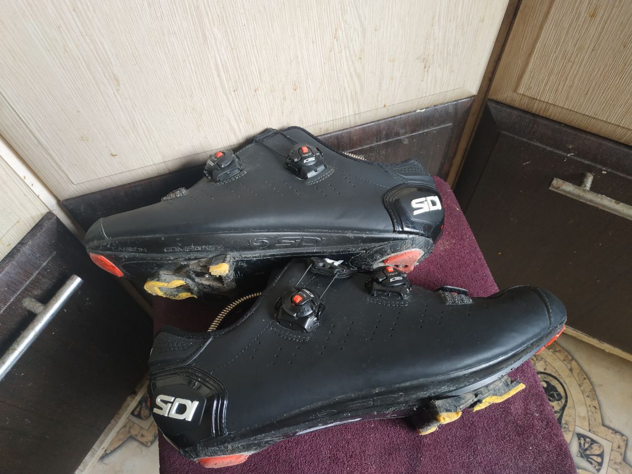 Sidi Sidi Shot Carbon Cycling Shoes Black Size 46 Fits 44/27.5cm Size US 11 / EU 44 - 8 Thumbnail