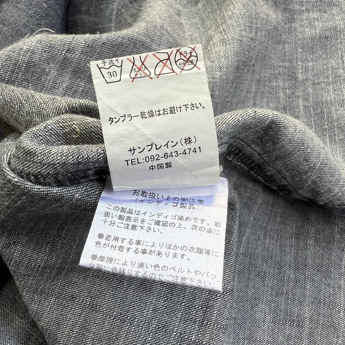 Japanese Brand The ETBX Work Clothing Motorcycle Denim Button up Shirt Size US M / EU 48-50 / 2 - 8 Thumbnail