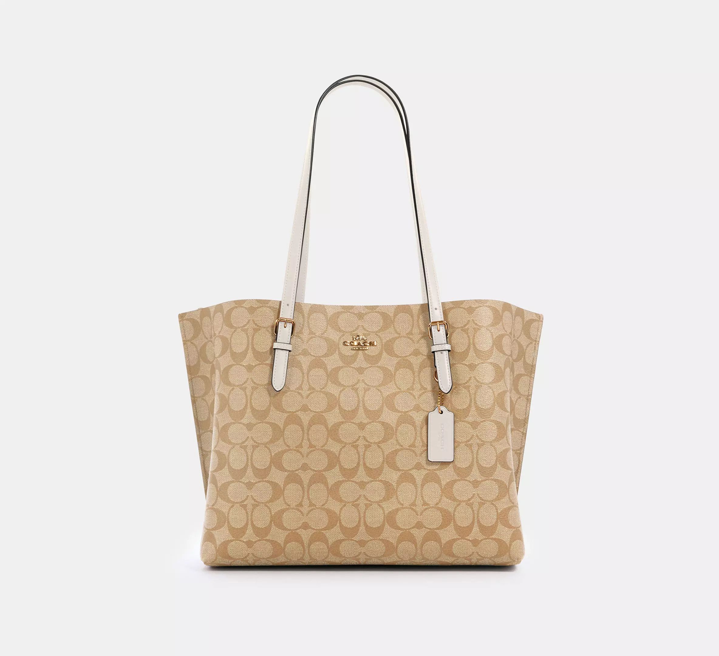 Coach Mollie Tote Bag In Signature Canvas #1665 Size ONE SIZE - 5 Thumbnail