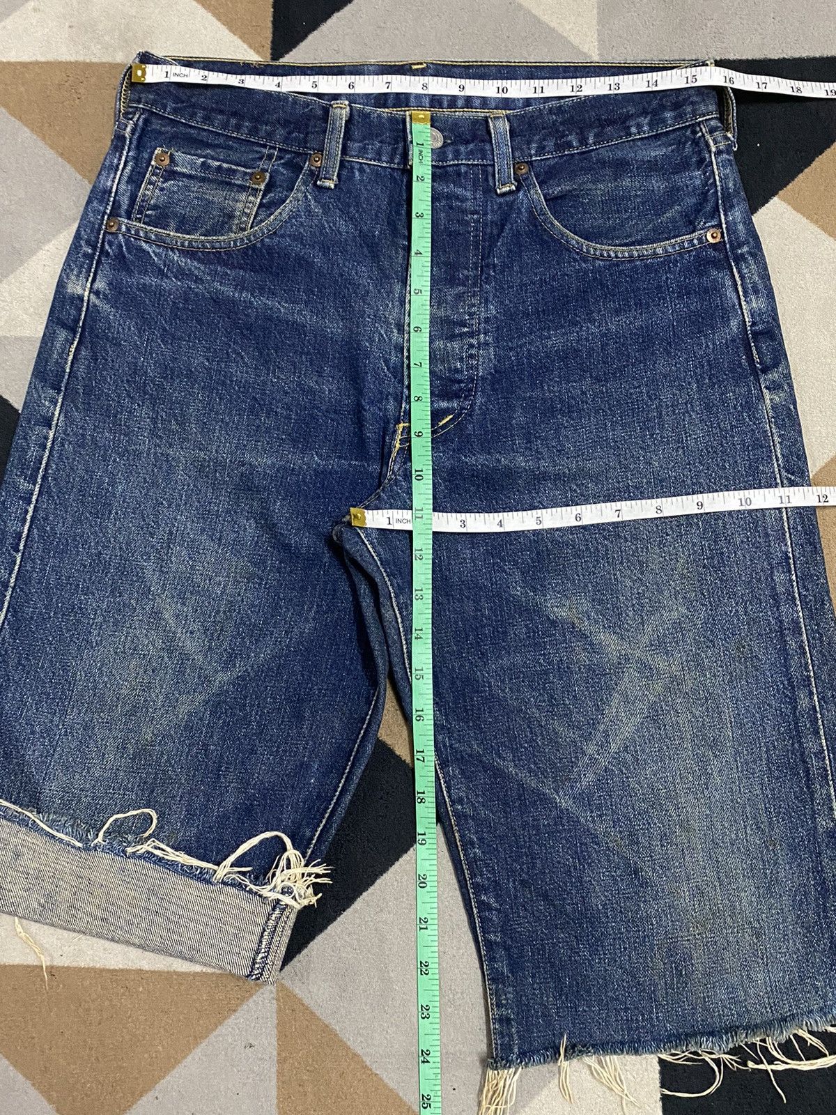 Levi's Vintage Clothing Japan Vintage Levis 503B 90’s Big E Selvedge Short Jeans Size US 31 - 12 Thumbnail