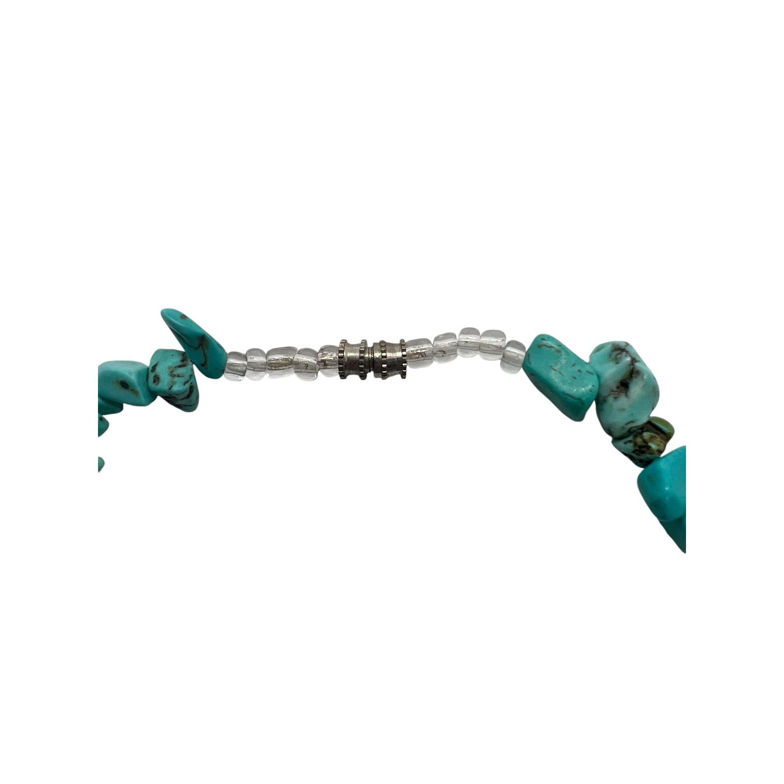 Other Turquoise Blue Howlite Chip Necklace-21''-Silver Tone Clasp Size ONE SIZE - 5 Thumbnail