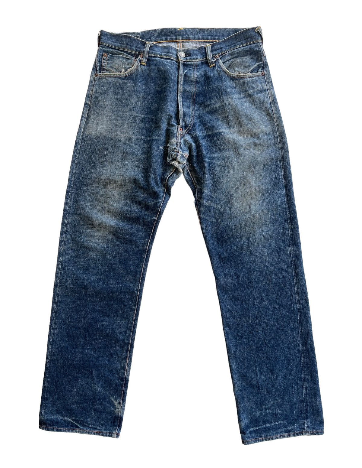 Evisu Evisu Daicock Distressed Selvedge Denim Size US 34 / EU 50 - 3 Thumbnail