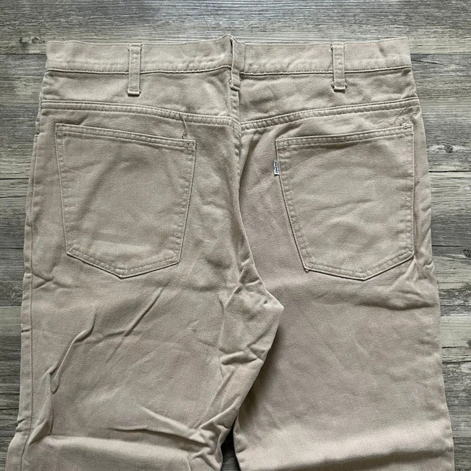 Levi's Vintage 60s Levi's White Tab Big E Flared Pants Size 35X28 Size US 35 - 2 Thumbnail