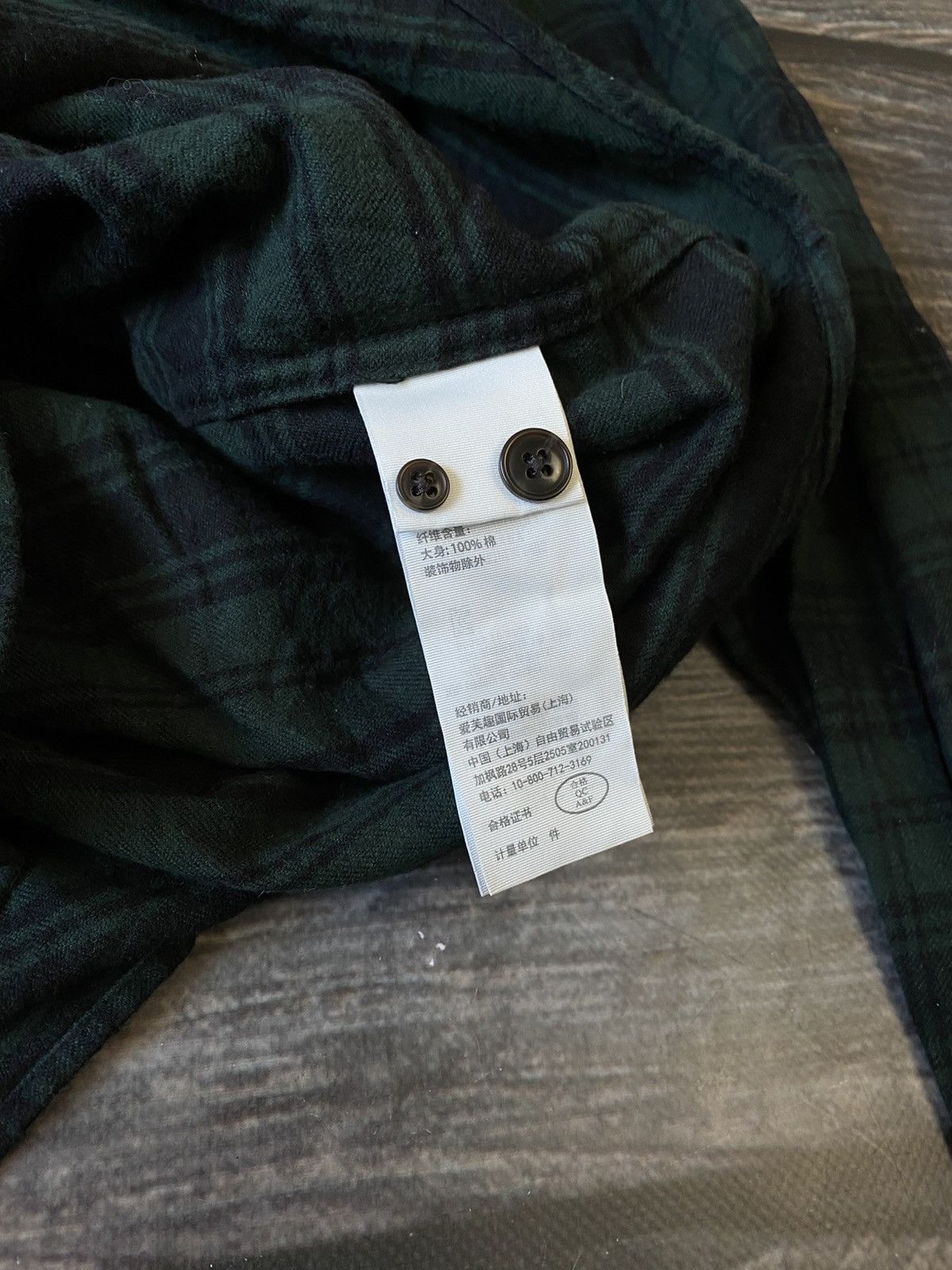 Abercrombie & Fitch Abercrombie Fitch Dark Flannel Shirt Size US S / EU 44-46 / 1 - 3 Thumbnail