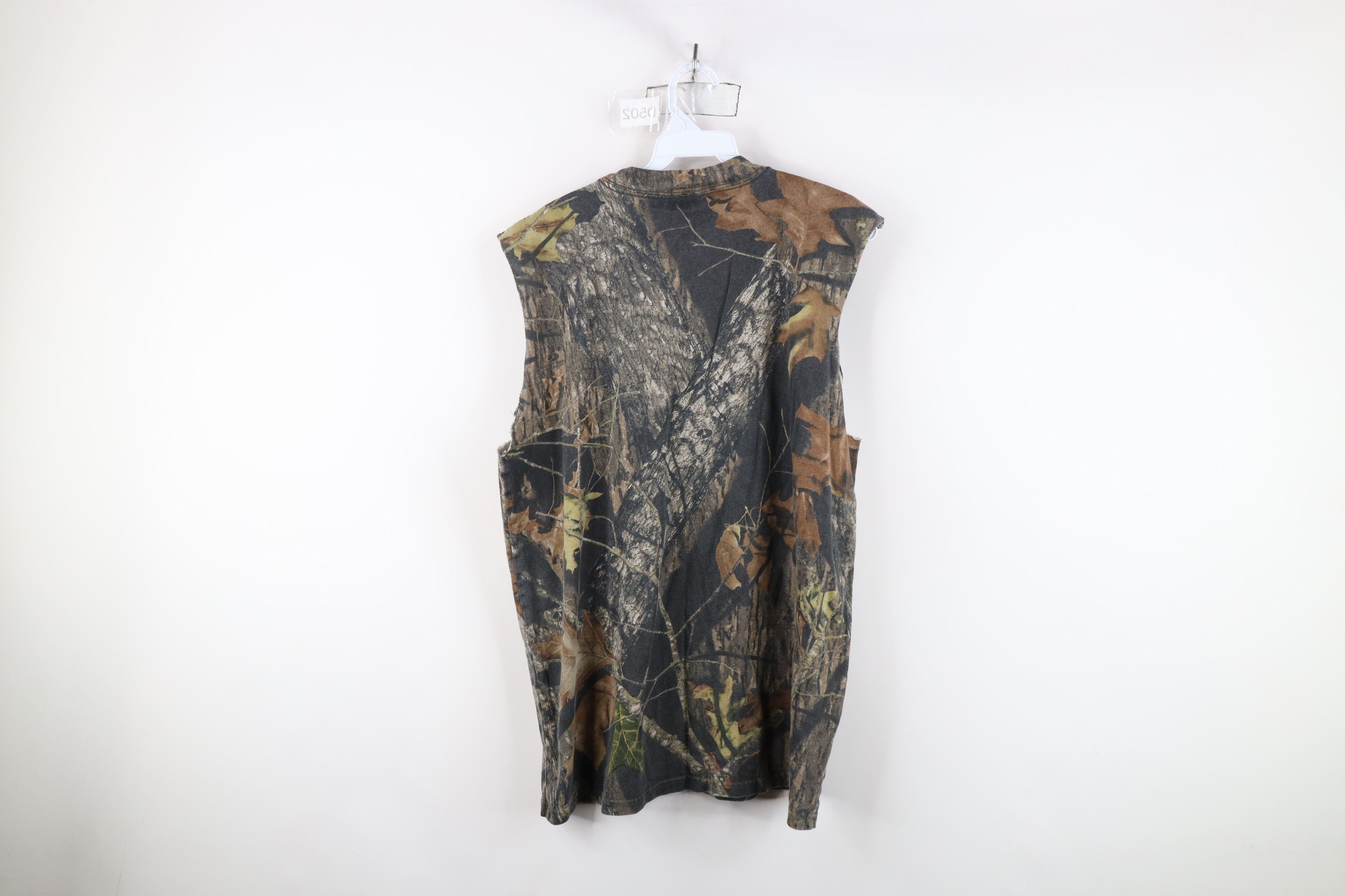 Mossy Oaks × Vintage Vintage Mossy Oak Camouflage Cut Off Sleeveless T-Shirt Size US M / EU 48-50 / 2 - 11 Thumbnail