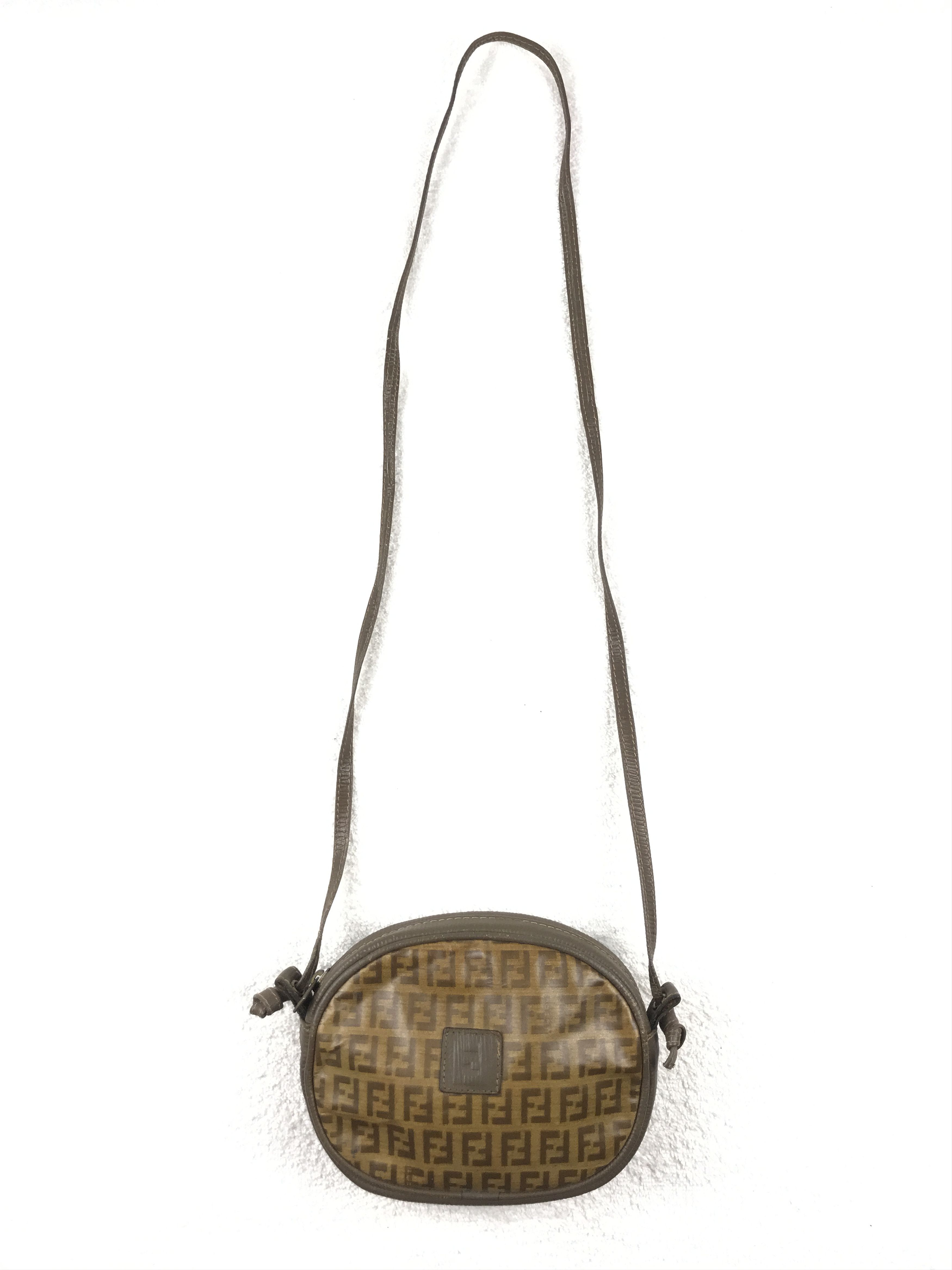 image of Vintage Fendi Monogram Sling Bag in Brown, Women's